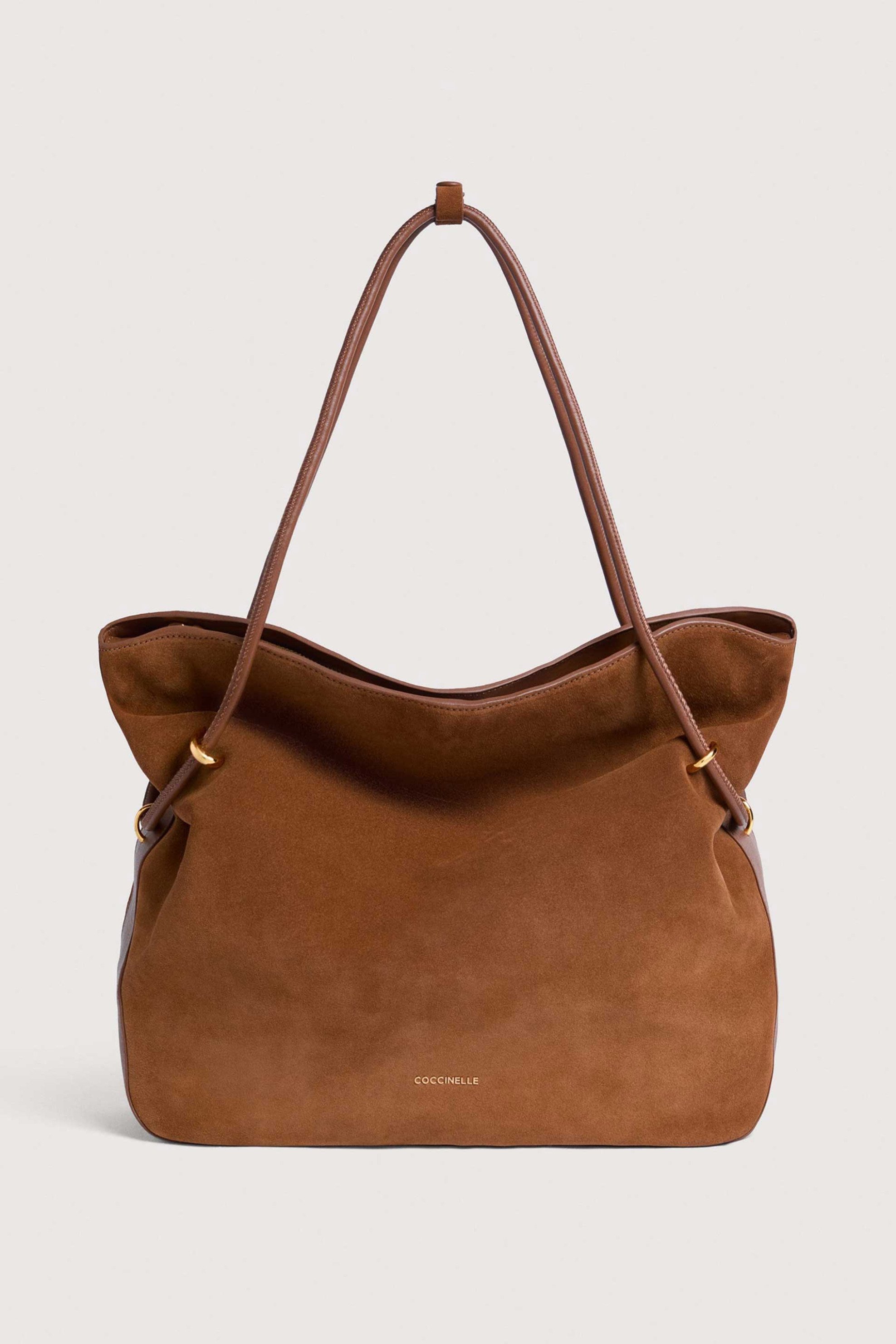 Coccinelle γυναικεία τσάντα ώμου suede 