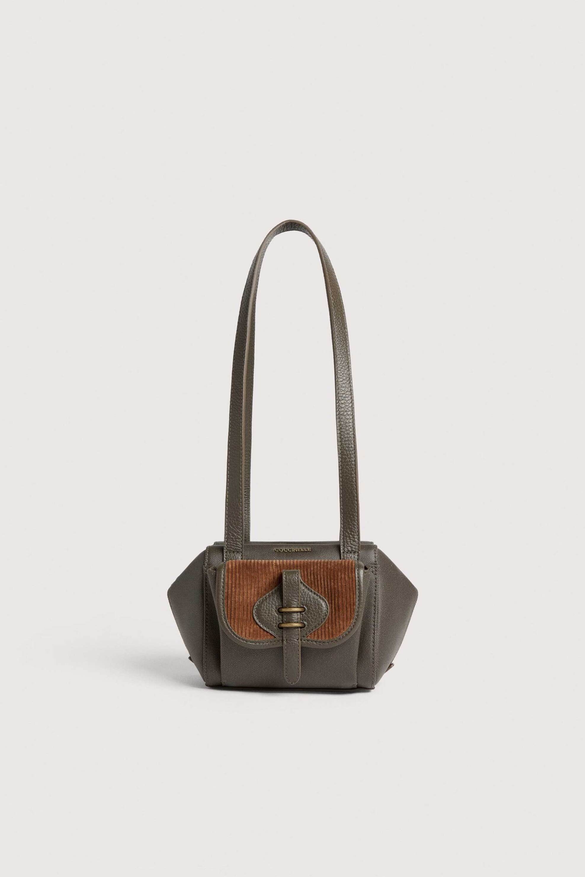 COCCINELLE Coccinelle γυναικεία τσάντα ώμου "Mavery Pocket Small" - E1VGL-120401 Λαδί