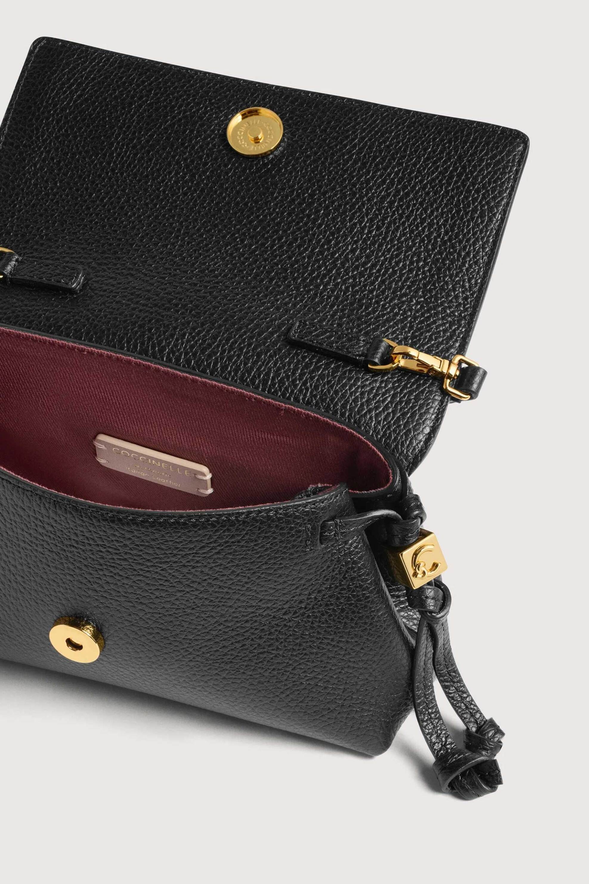 COCCINELLE Coccinelle γυναικεία τσάντα crossbody "Thess Mini" - E5VCA-550101 Μαύρο - 3