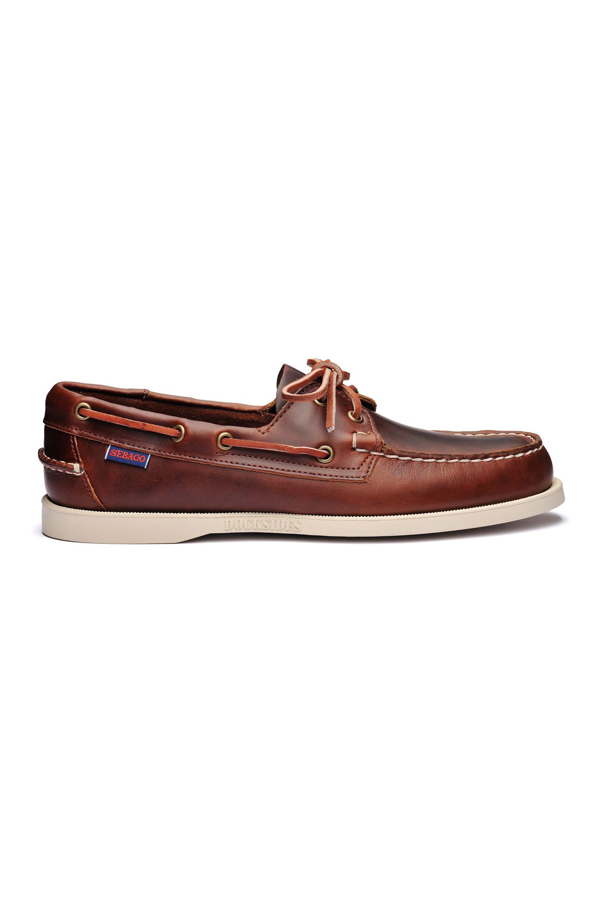 SEBAGO Sebago® ανδρικά boat παπούτσια "Docksides Portland Waxed" - L70000G0-900R Ταμπά
