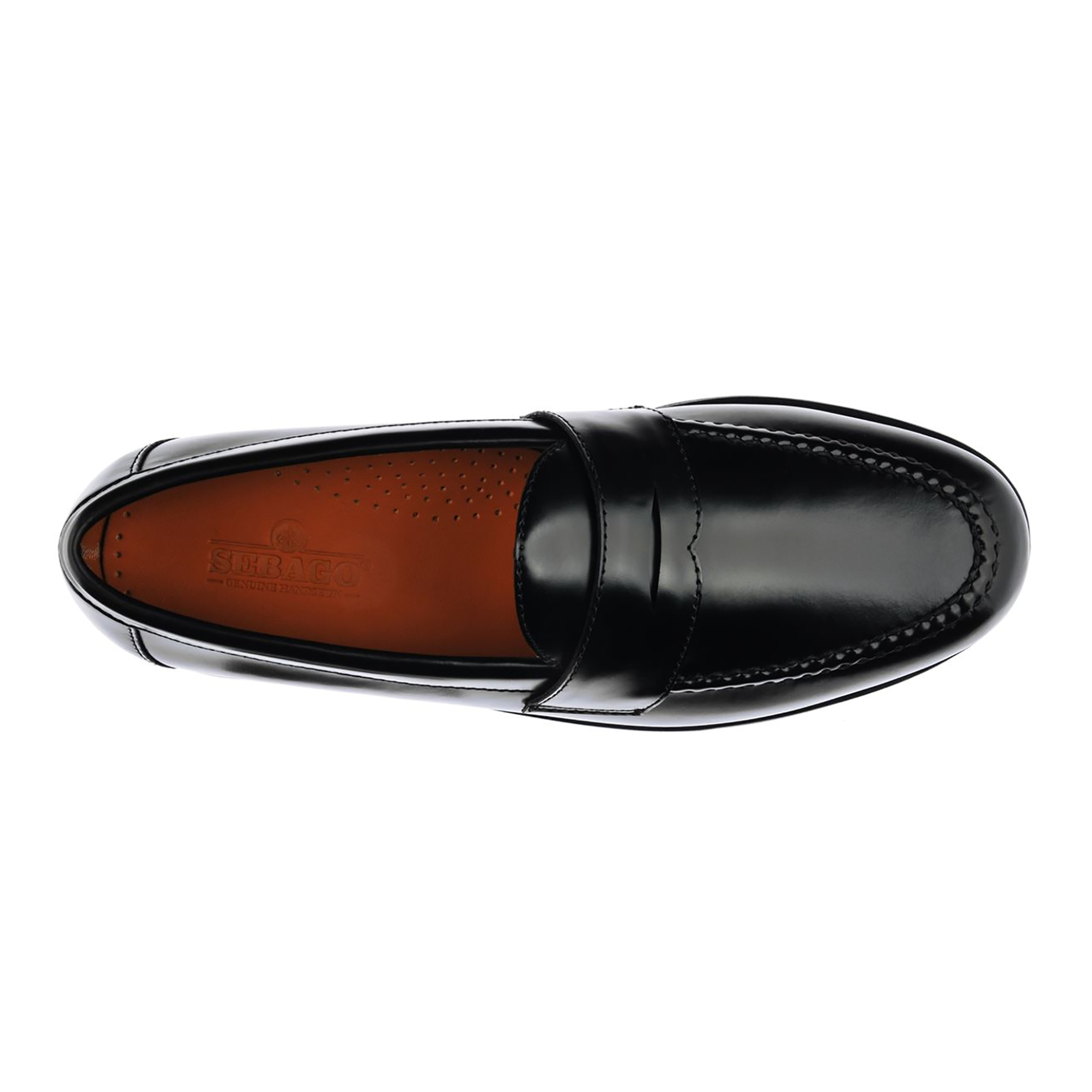 Sebago® ανδρικά loafers δερμάτινα ''Ryan Brushed Polaris'' - L771175W-902R Μαύρο φωτογραφία