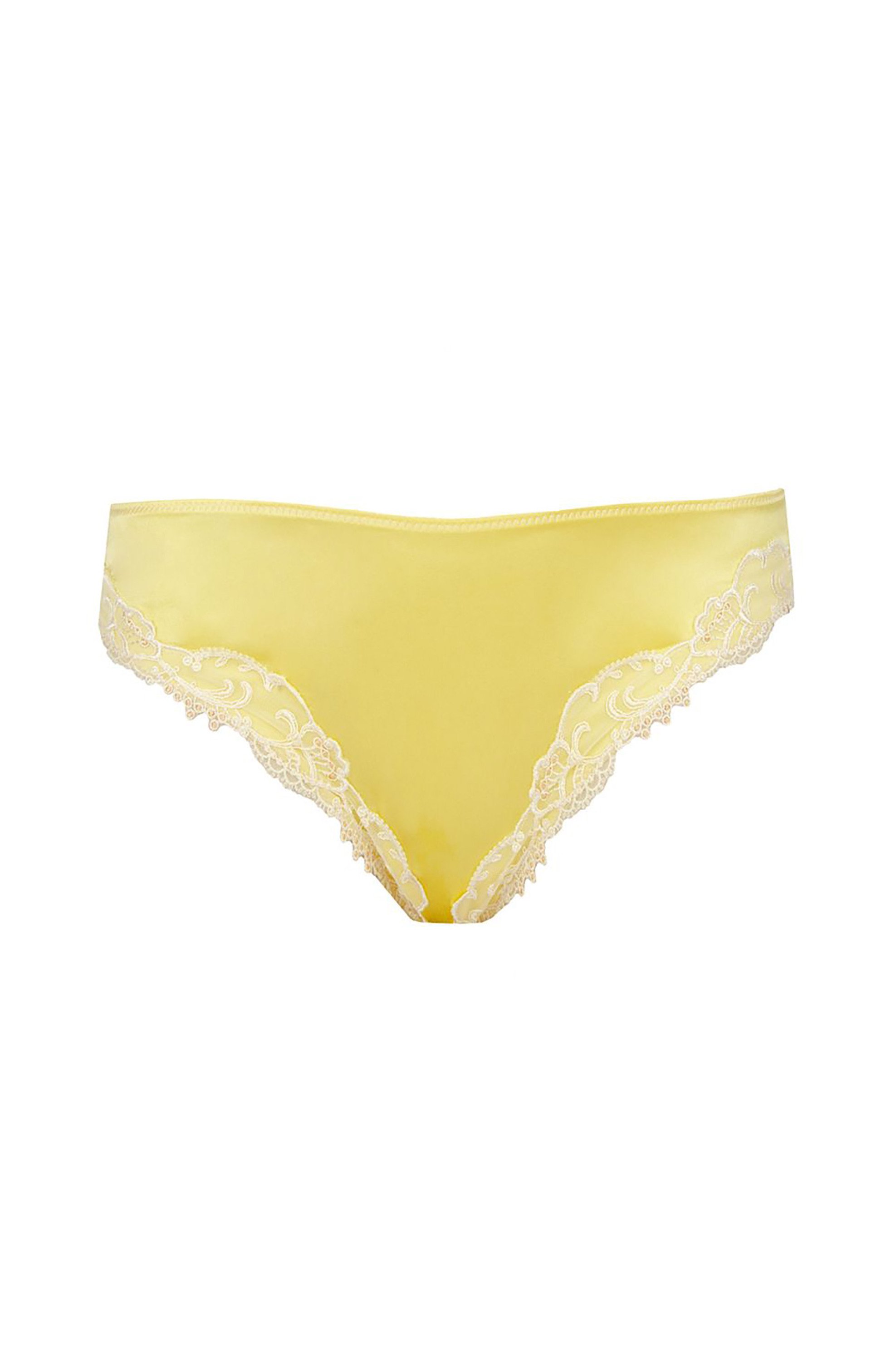Antigel by Lise Charmel γυναικείο σλιπ με διαφάνεια και περιεκτικότητα σε μετάξι - ACC0780 Κίτρινο φωτογραφία