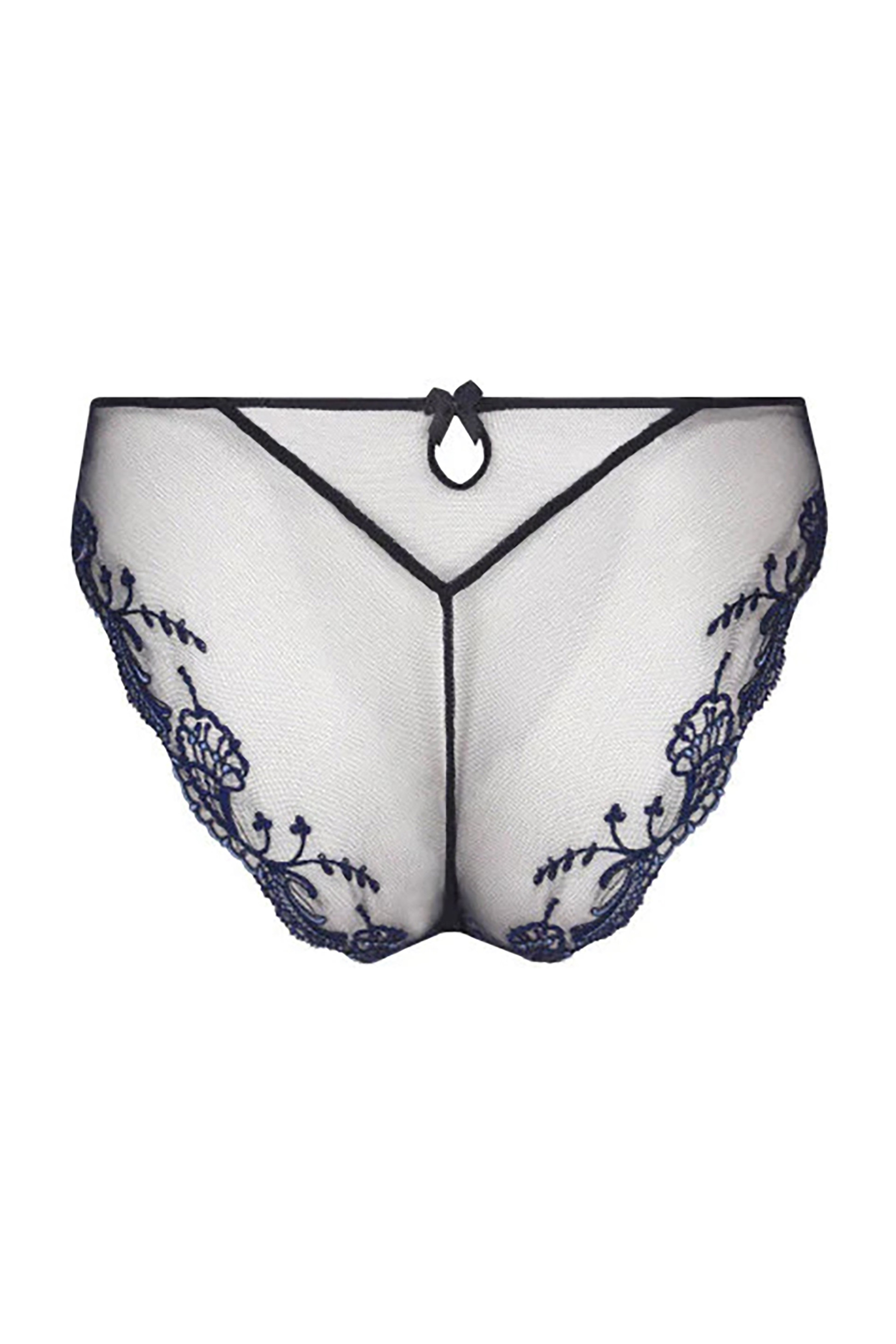 Antigel by Lise Charmel γυναικείο σλιπ με διαφάνεια και περιεκτικότητα σε μετάξι - ACC0780 Μπλε φωτογραφία