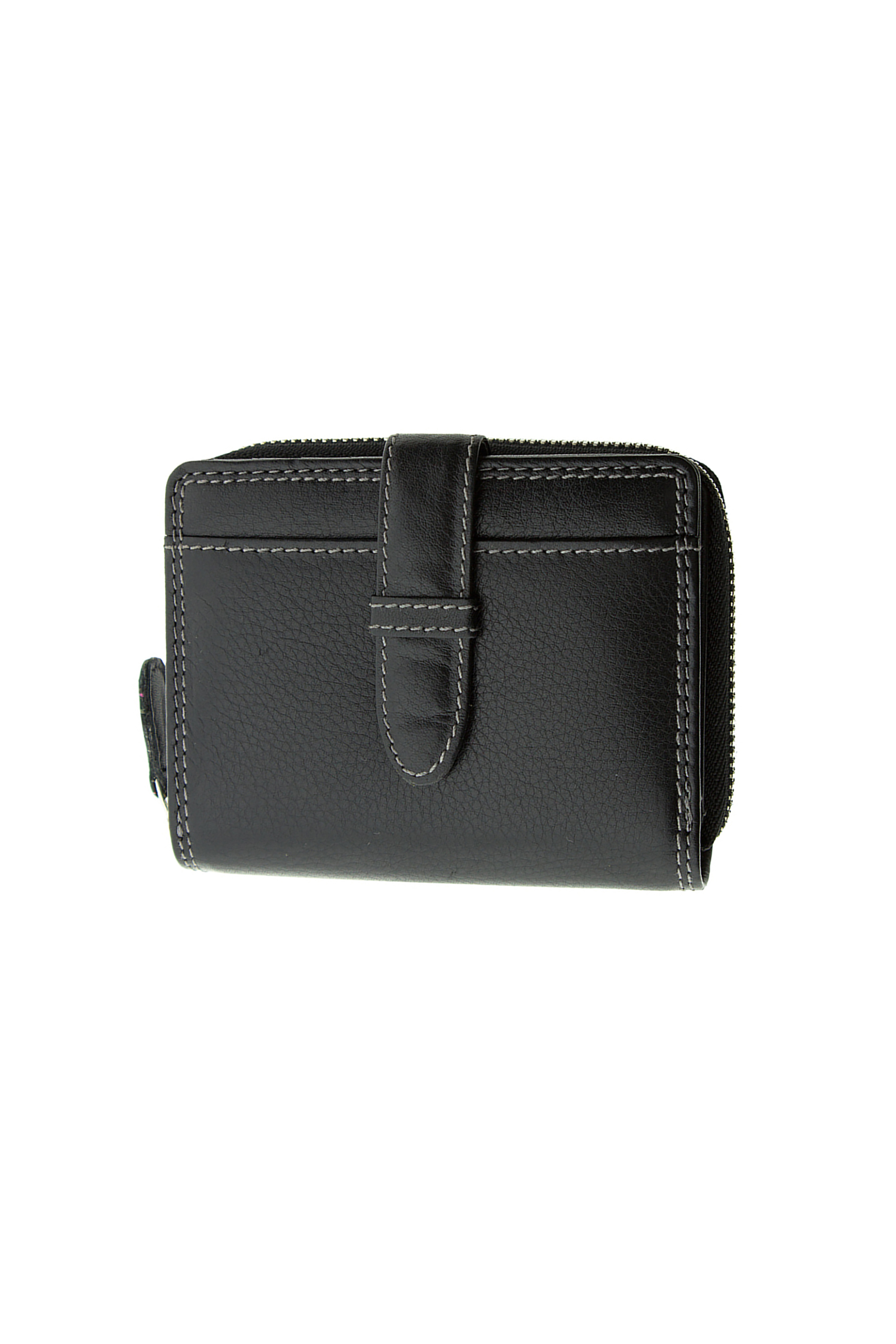 ARMONTO Armonto γυναικείο δερμάτινο πορτοφόλι με ανάγλυφο lettering - 08314- Μαύρο