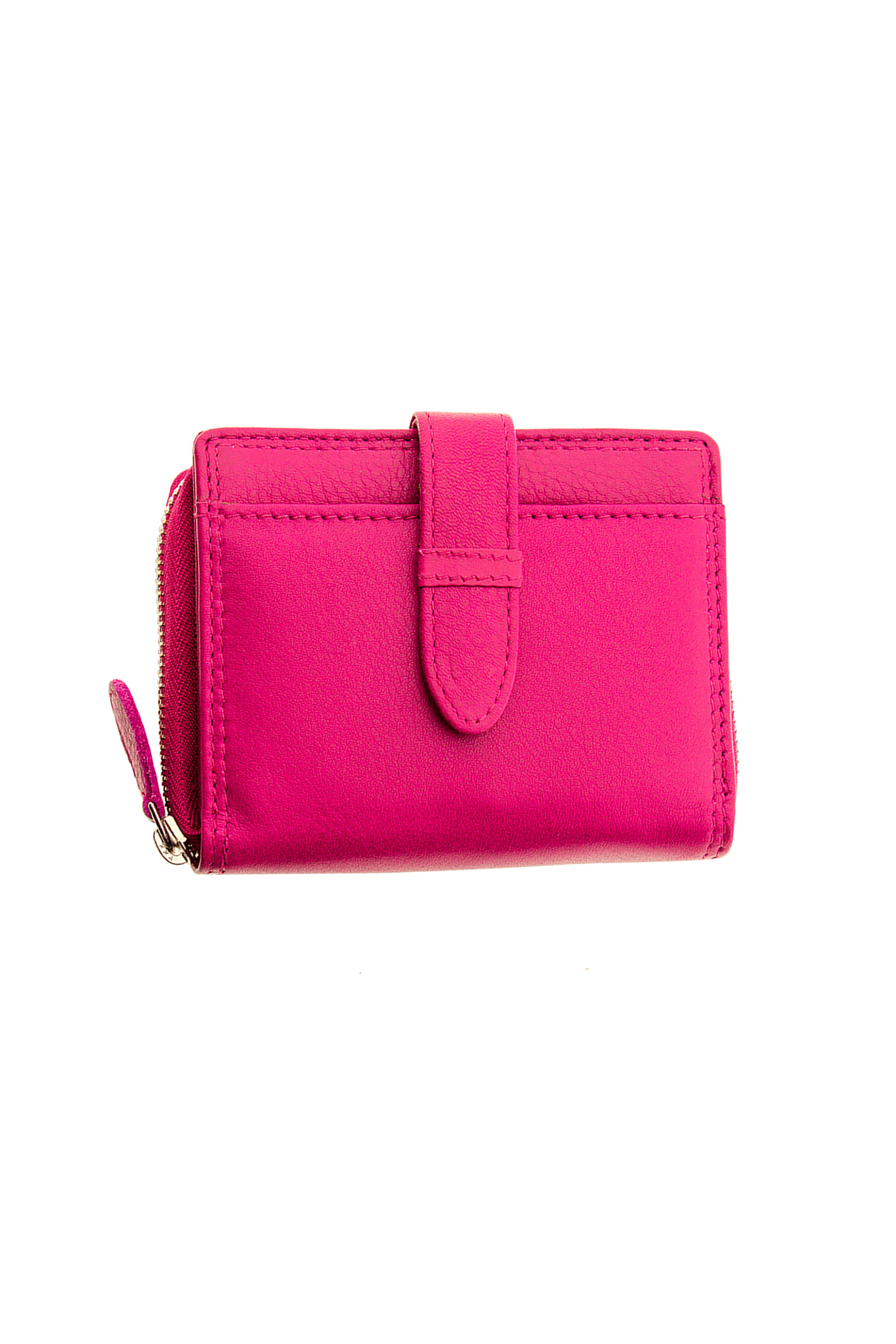 ARMONTO Armonto γυναικείο δερμάτινο πορτοφόλι με ανάγλυφο lettering - 08314- Φούξια