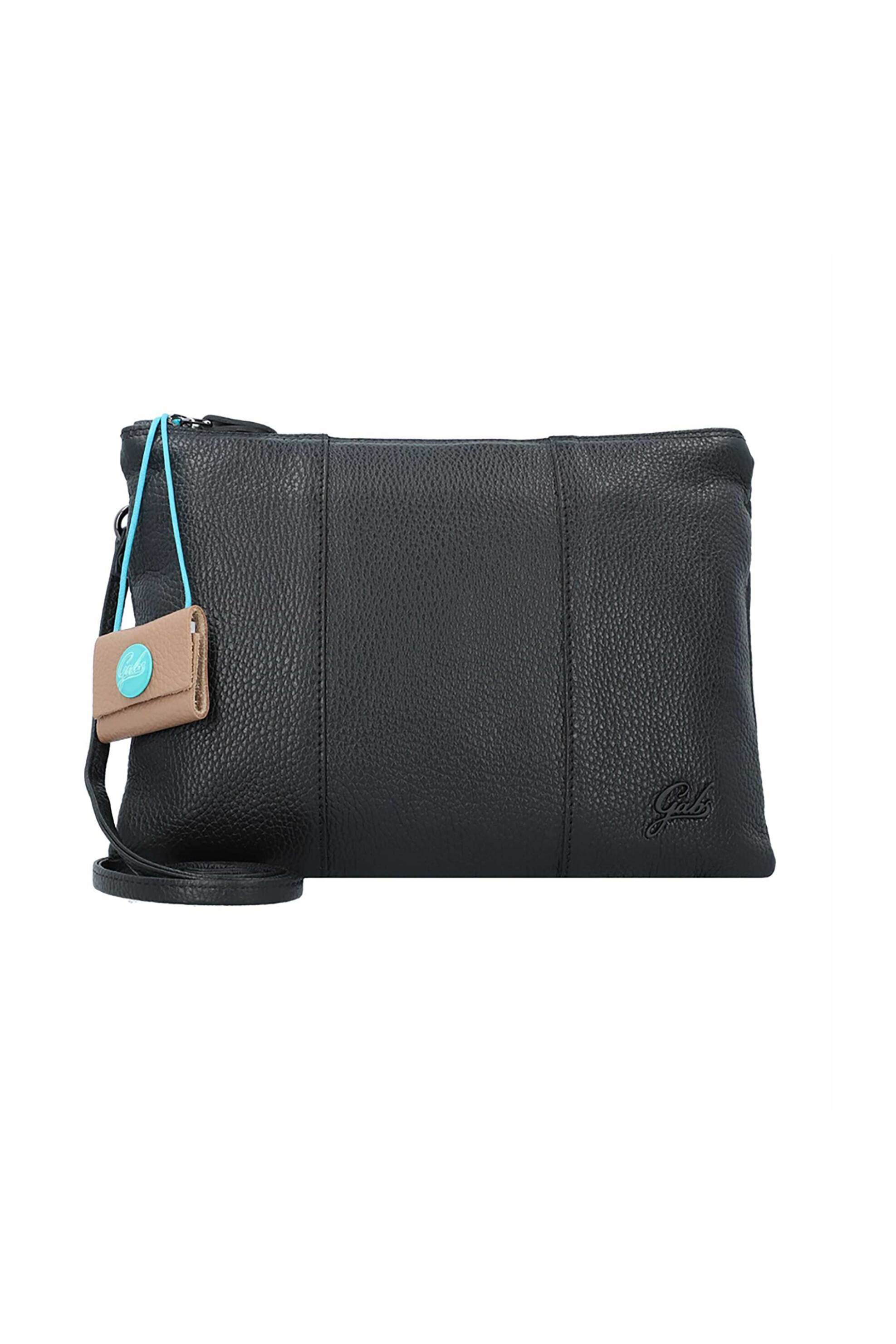 Gabs γυναικεία δερμάτινη τσάντα crossbody μονόχρωμη με μεταλλικό λογότυπο "Beyonce M" - G000040T2X2428 Μαύρο