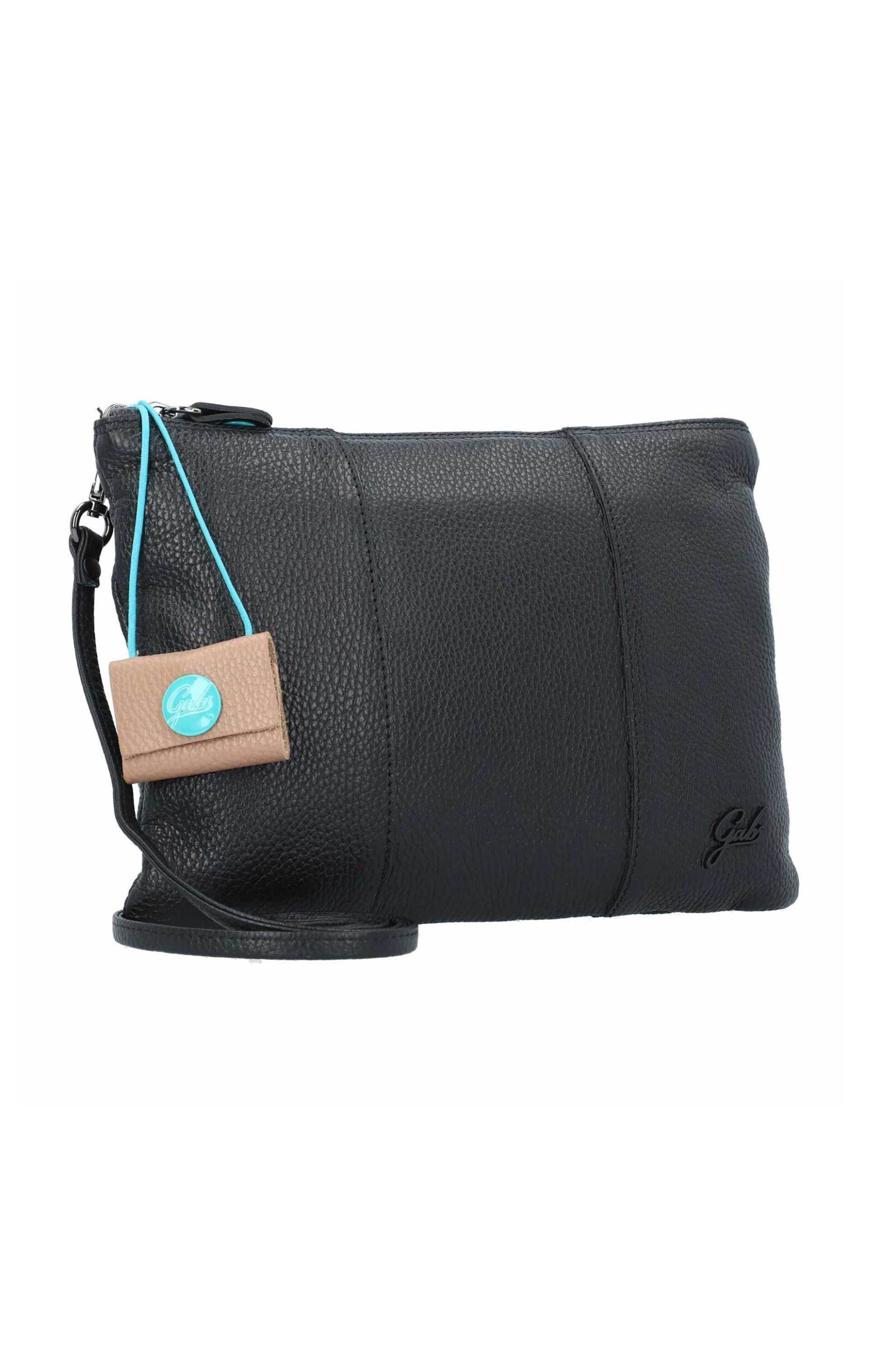 Gabs γυναικεία δερμάτινη τσάντα crossbody μονόχρωμη με μεταλλικό λογότυπο "Beyonce M" - G000040T2X2428 Μαύρο φωτογραφία