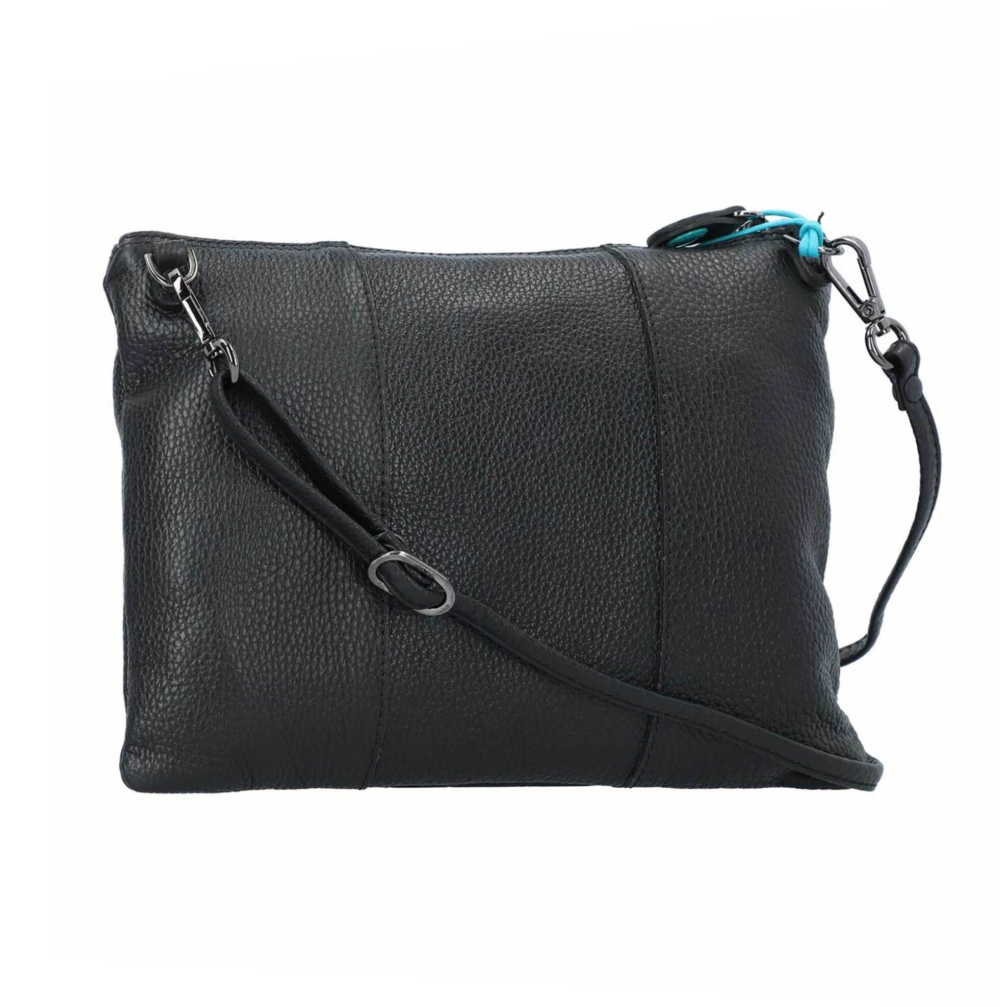 Gabs γυναικεία δερμάτινη τσάντα crossbody μονόχρωμη με μεταλλικό λογότυπο "Beyonce M" - G000040T2X2428 Μαύρο φωτογραφία