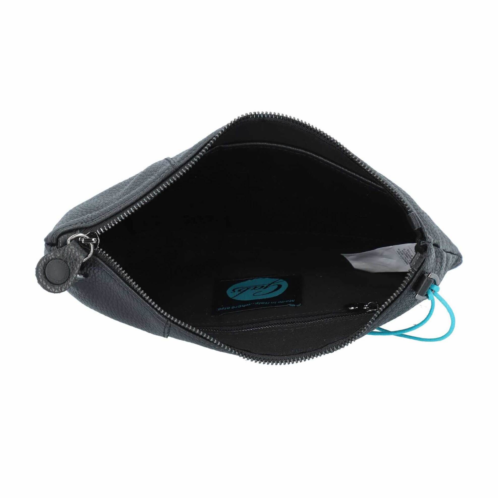 Gabs γυναικεία δερμάτινη τσάντα crossbody μονόχρωμη με μεταλλικό λογότυπο "Beyonce M" - G000040T2X2428 Μαύρο φωτογραφία