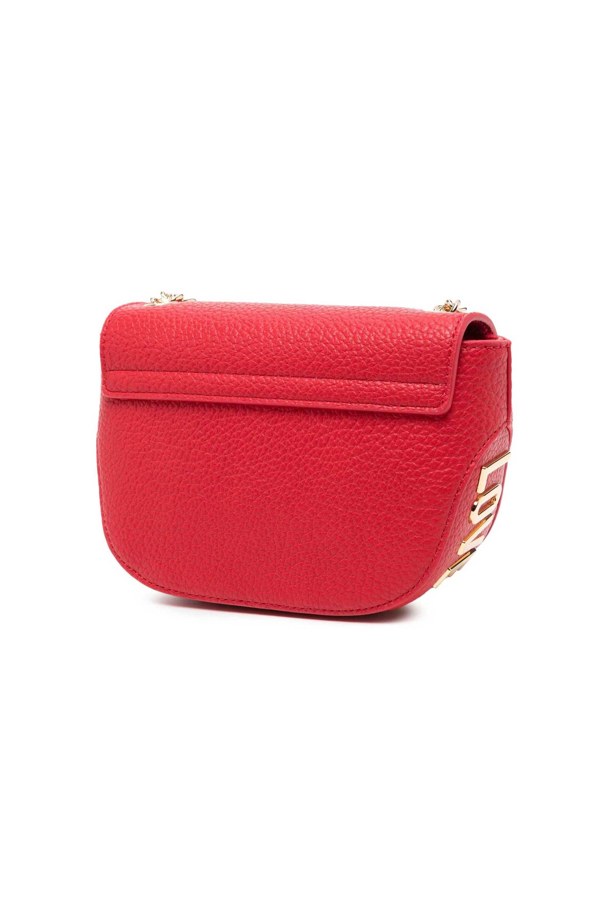Love Moschino γυναικεία mini τσάντα crossbody μονόχρωμη με μεταλλικό logo στον πάτο - JC4102PP1ILT0 Κόκκινο φωτογραφία