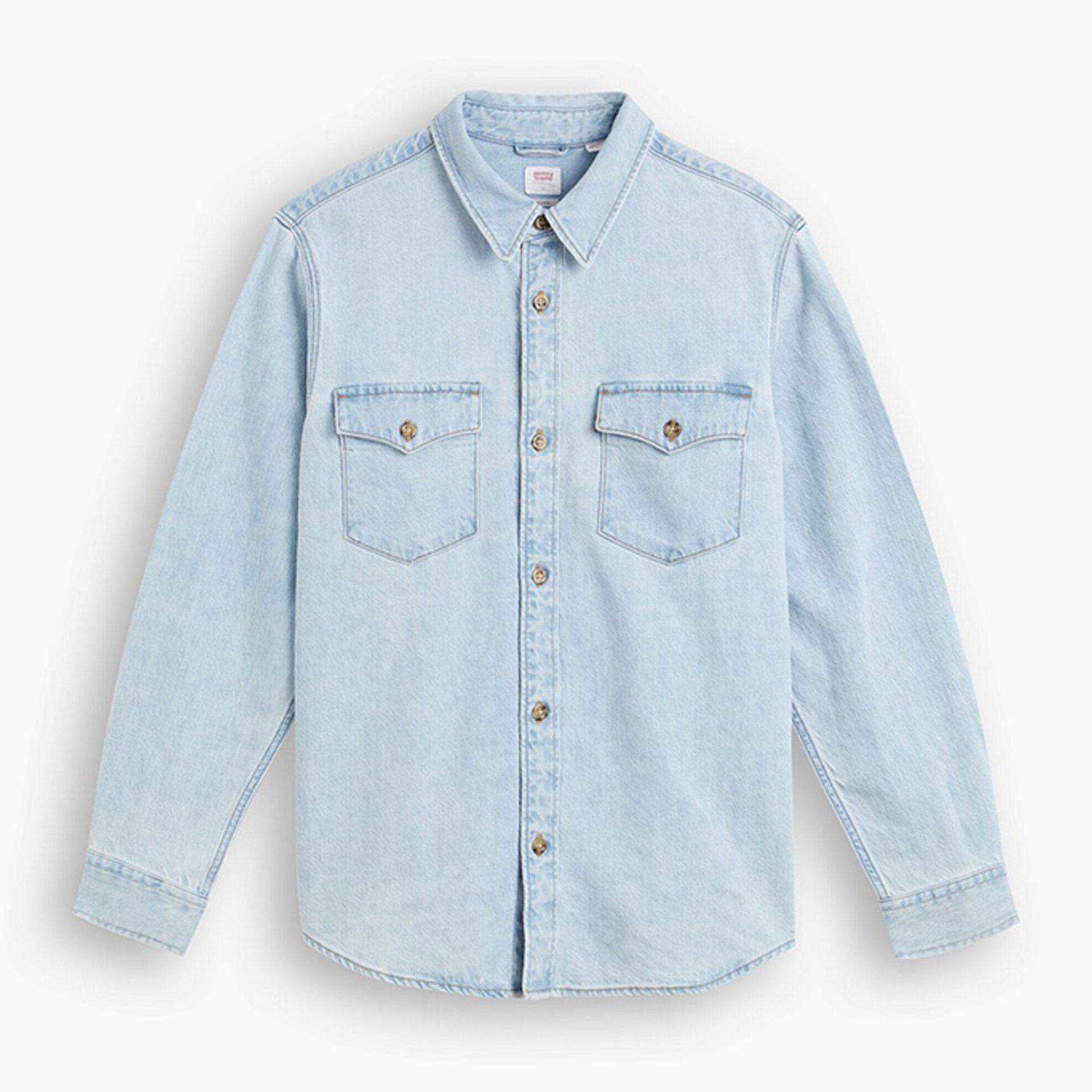 Levi&Apos S Ανδρικό Denim Πουκάμισο Μονόχρωμο με Flap Τσέπες Μπροστά Relaxed Fit - A191900-15 Blue Ανοιχτό