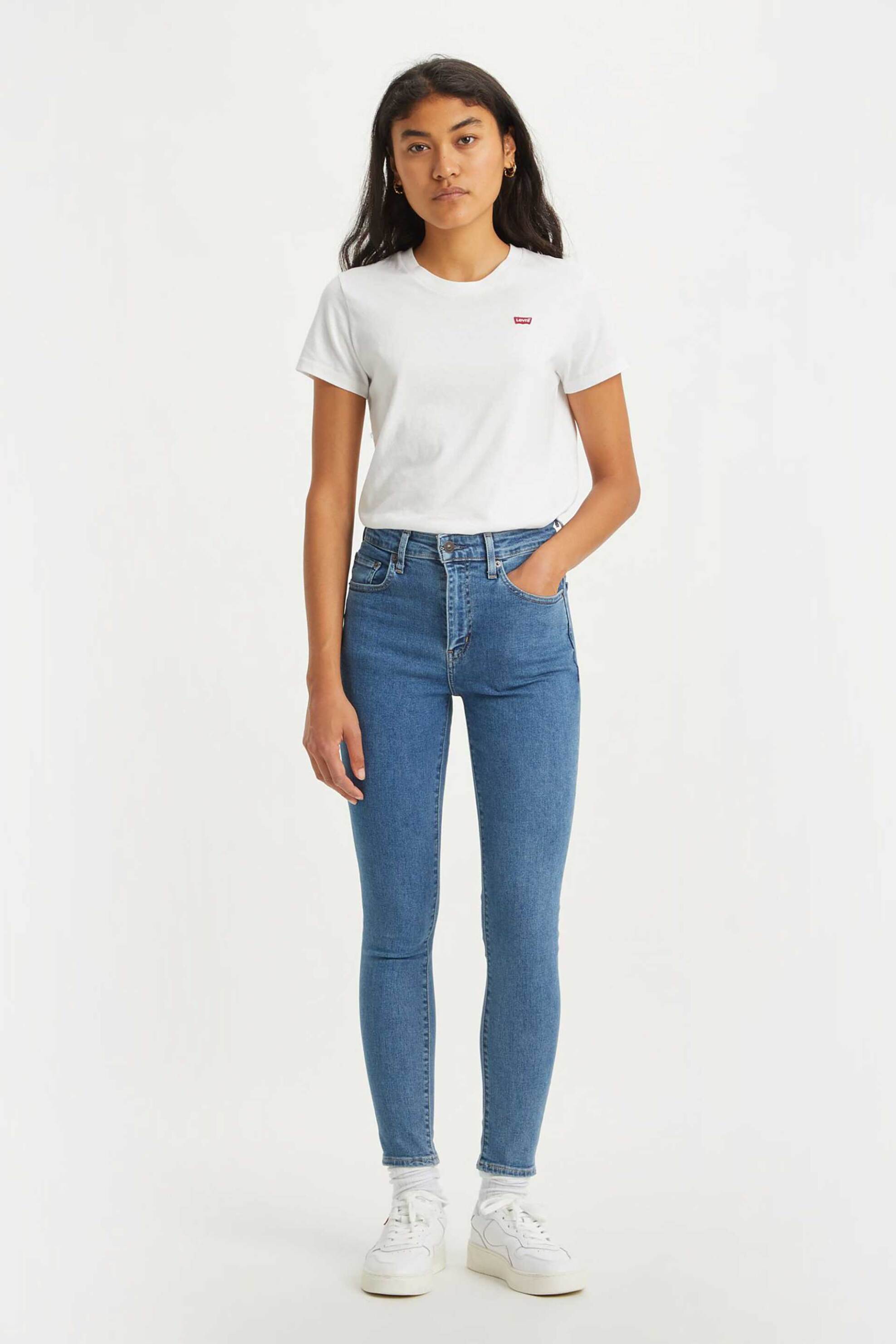 Levis® γυναικείο τζην παντελόνι ψηλόμεσο πεντάτσεπο Skinny Fit "721™" (30L) - 1888206-00-30 Denim Blue
