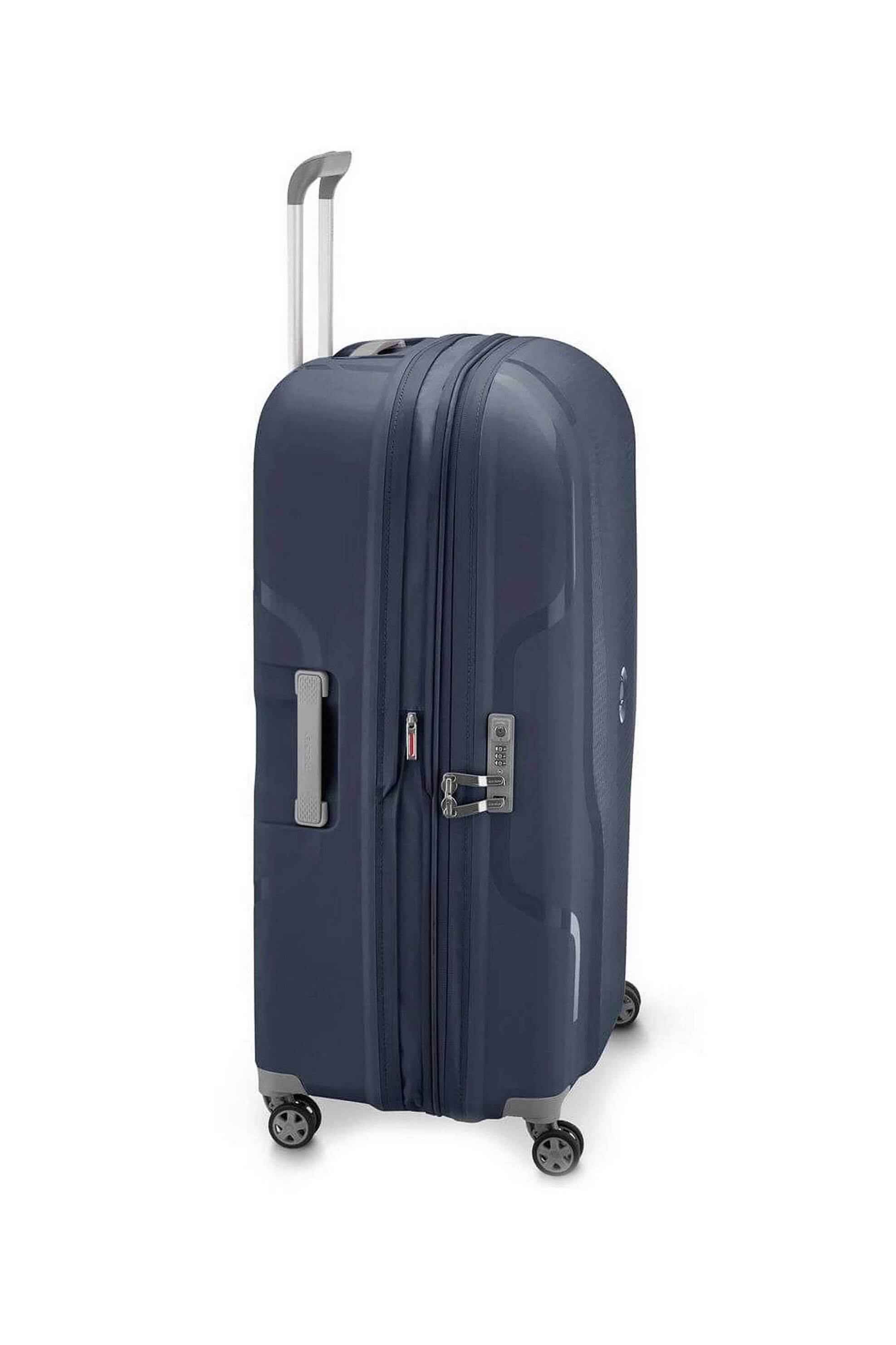 Delsey unisex βαλίτσα hard μονόχρωμη με μεταλλικό λογότυπο μπροστά "Clavel" 82,5 x 54,5 x 33,5 cm - 384583002 φωτογραφία