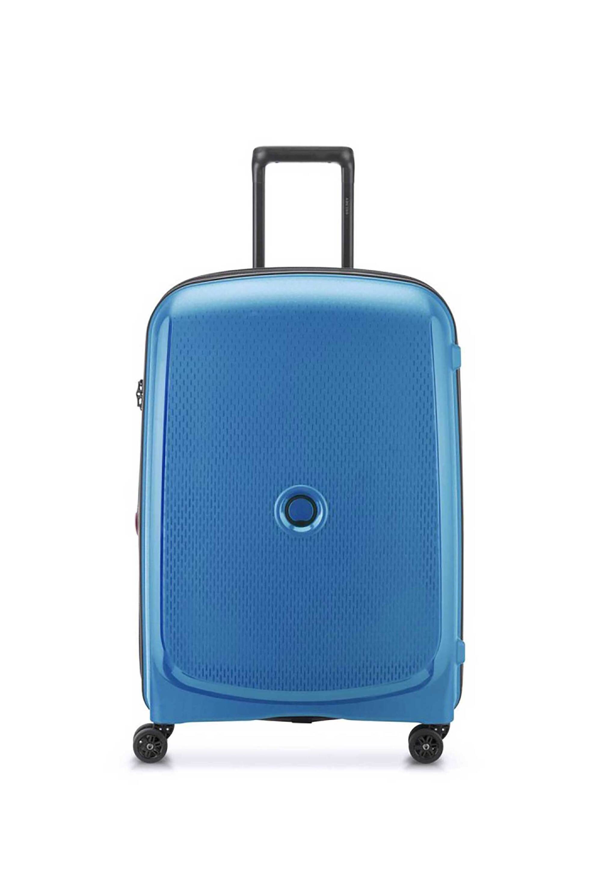 DELSEY Delsey unisex βαλίτσα large μονόχρωμη με ανάγλυφο σχέδιο και λογότυπο " Belmont Plus" 70,5 x 47 x 31 cm - 386182072