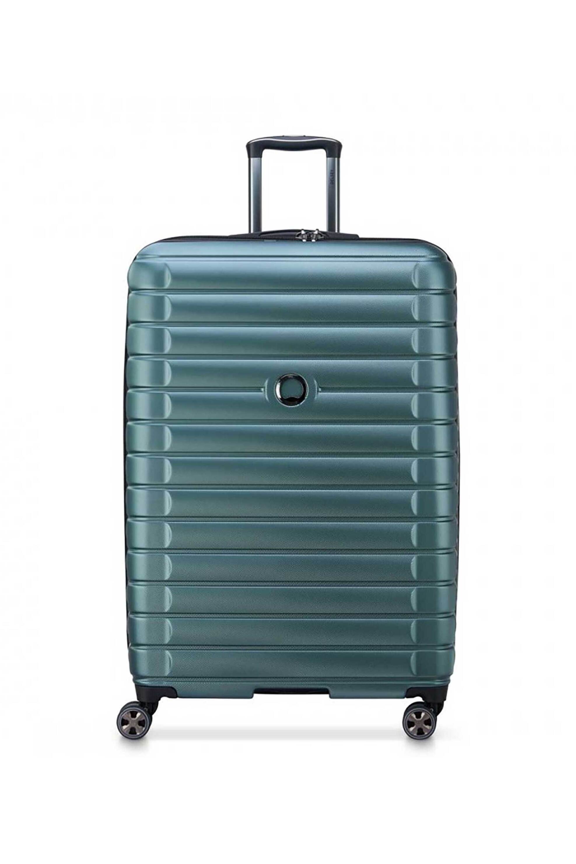 DELSEY Delsey unisex βαλίτσα large μονόχρωμη με ανάγλυφο σχέδιο και μεταλλικό λογότυπο "Shadow" 82 x 55 x 34 cm - 287883103