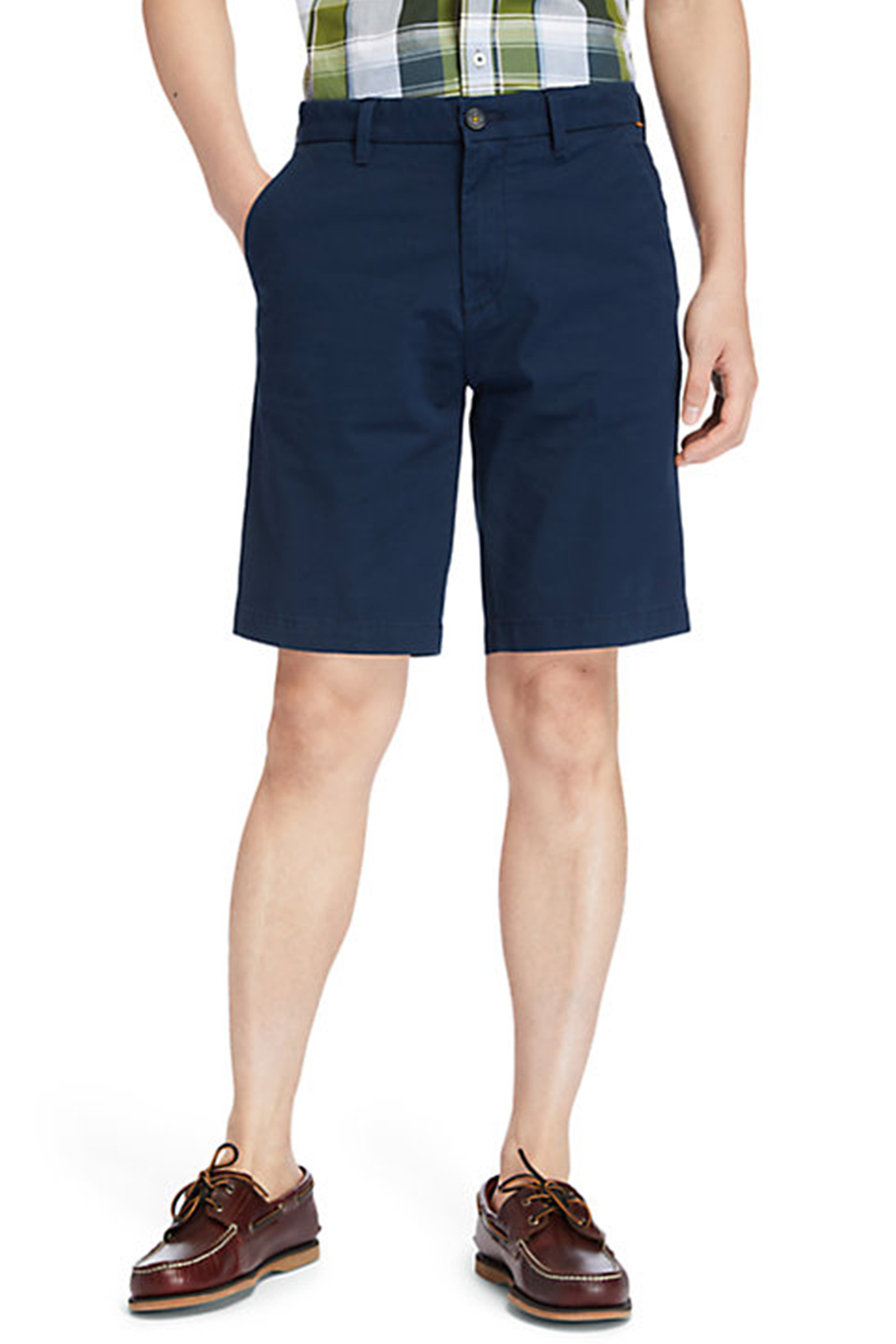 Timberland ανδρική βερμούδα chino μονόχρωμη ''Squam Lake'' - TB0A2DFM4331 Μπλε Σκούρο