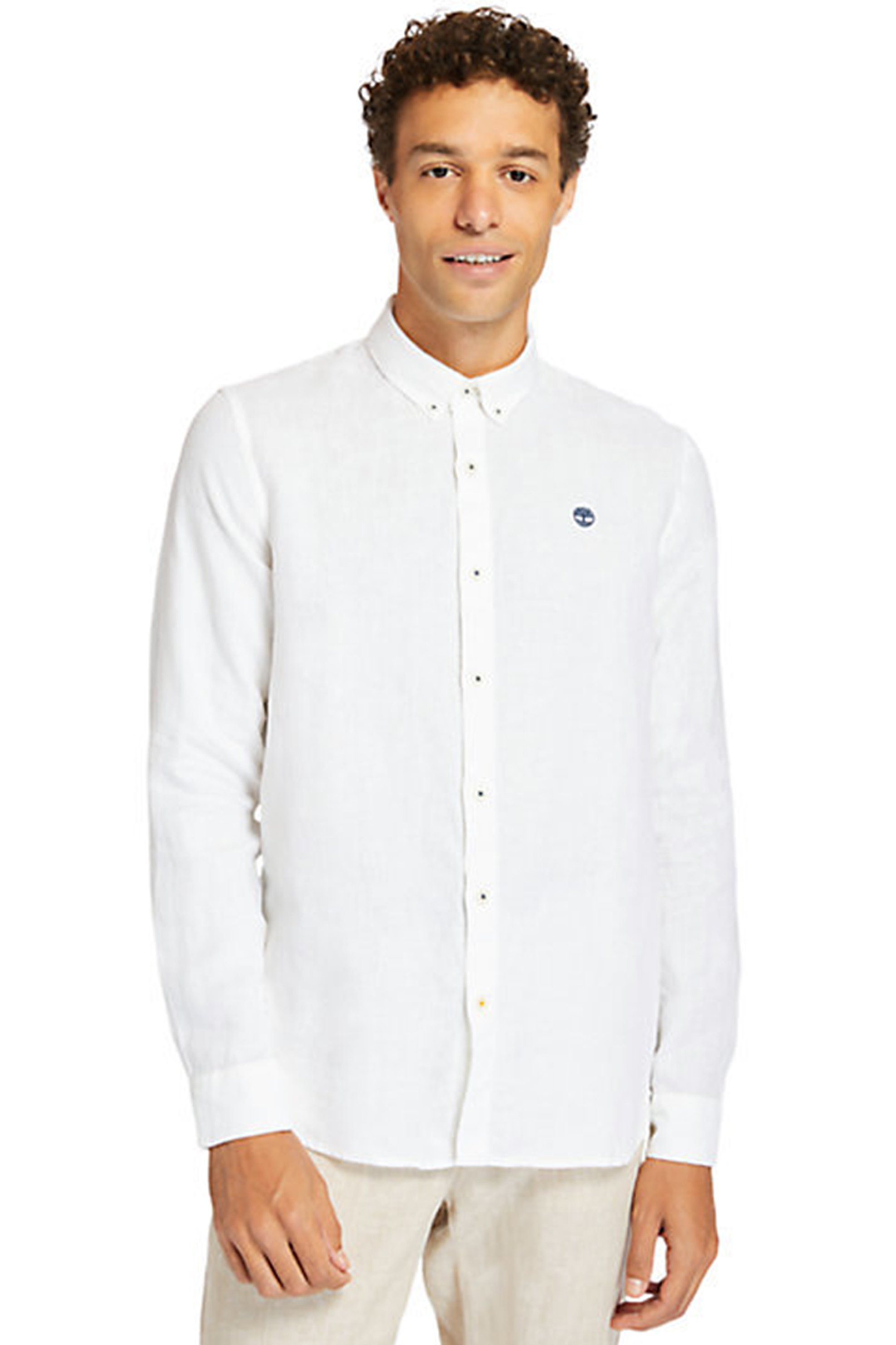 Timberland ανδρικό λινό πουκάμισο ''Mill River'' - TB0A2DC31001 Λευκό