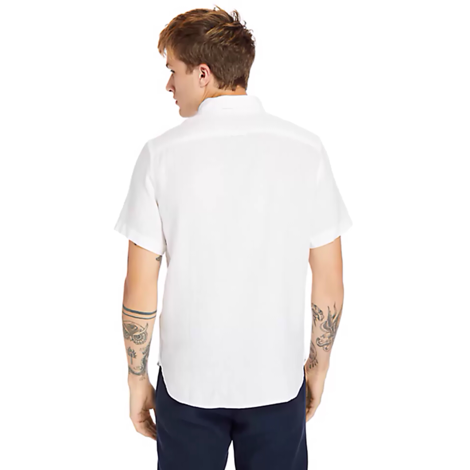 Timberland Ανδρικό Πουκάμισο Λινό Mill River&Apos - Tb0A2Dcc1001 Λευκό