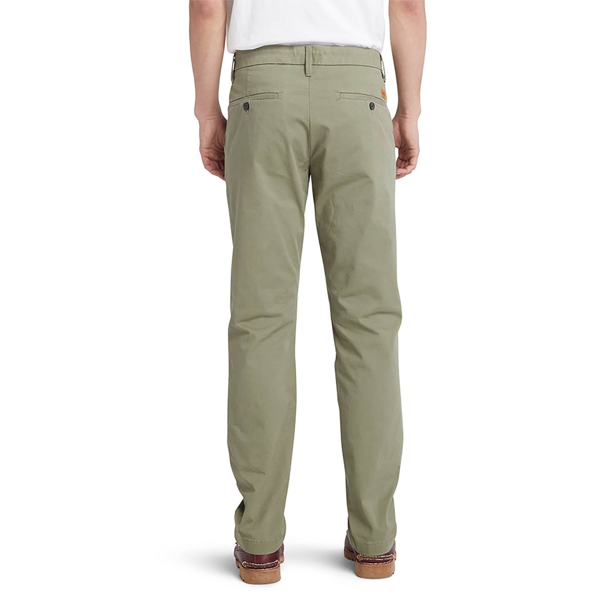 Timberland Ανδρικό Chino Παντελόνι Μονόχρωμο με Θηλιές για Ζώνη Και Τσέπες Sargent Lake - Tb0A2Byy5901 Χακί