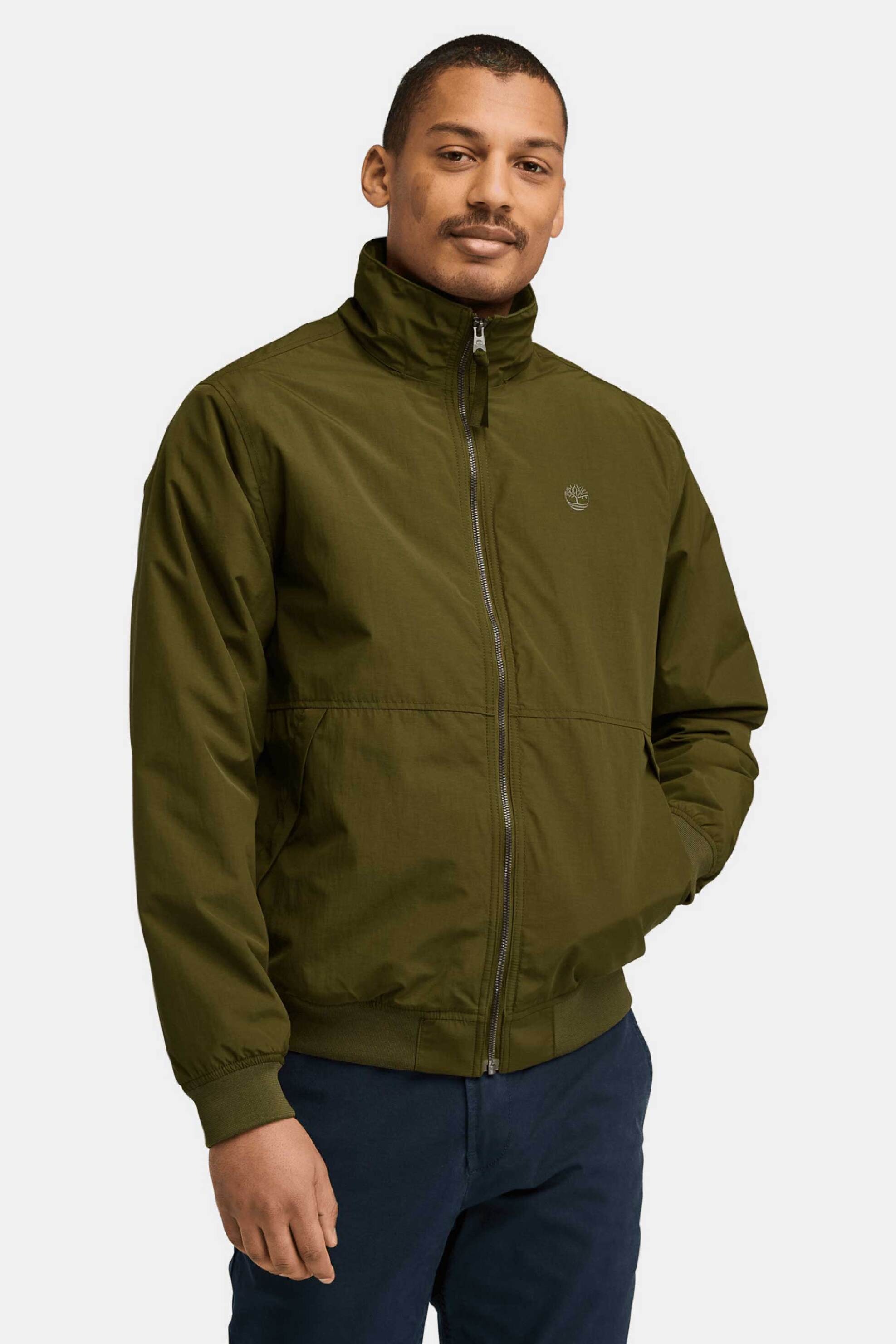 TIMBERLAND Timberland ανδρικό bomber μπουφάν αδιάβροχο με κουκούλα και λογότυπο "Sailor" - TB0A62CF3021 Χακί
