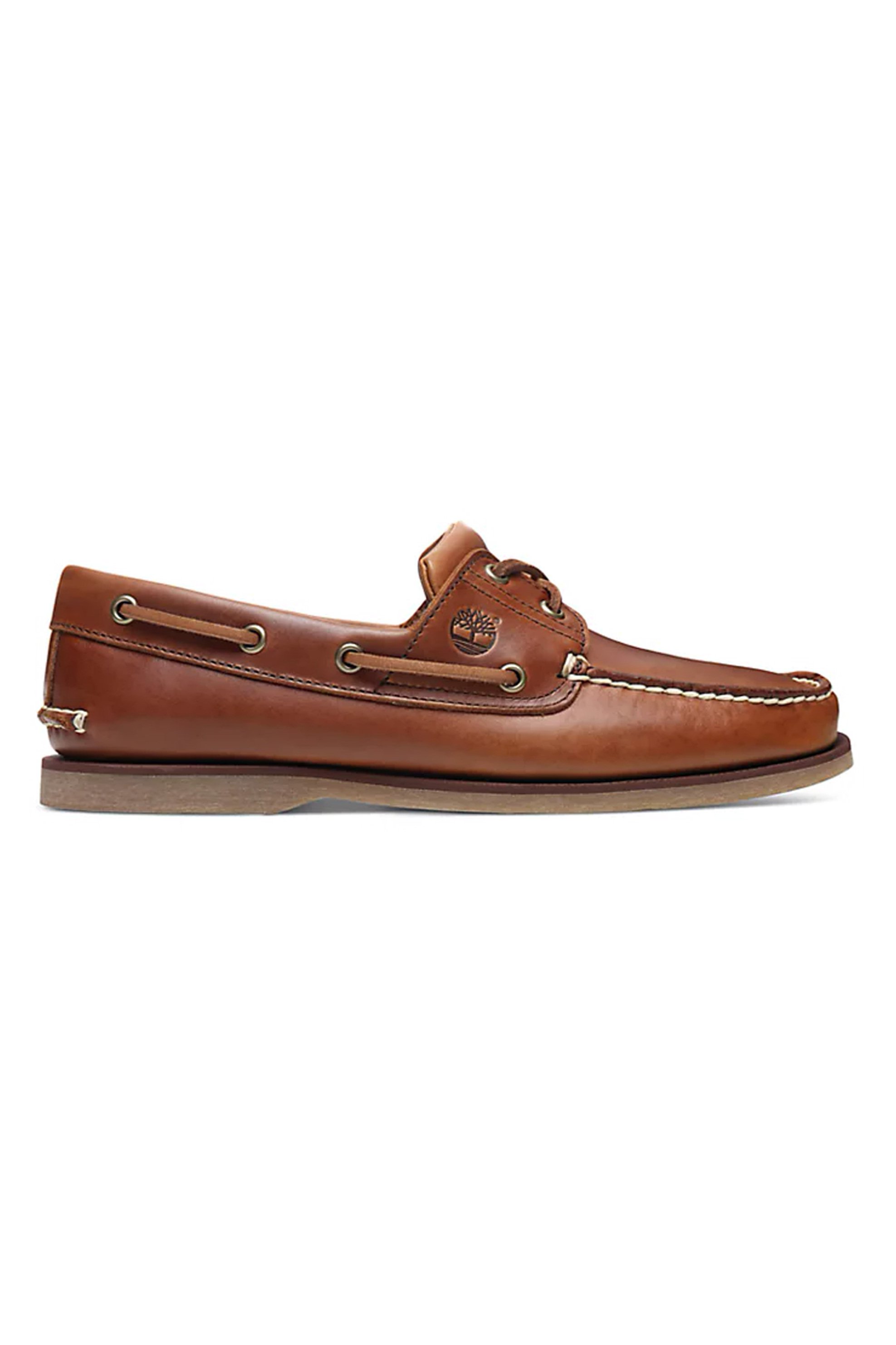 Timberland ανδρικά δερμάτινα boat shoes με ανάγλυφο logo ''Classic Boat 2 Eye'' - TB0A232XF741-** Ταμπά