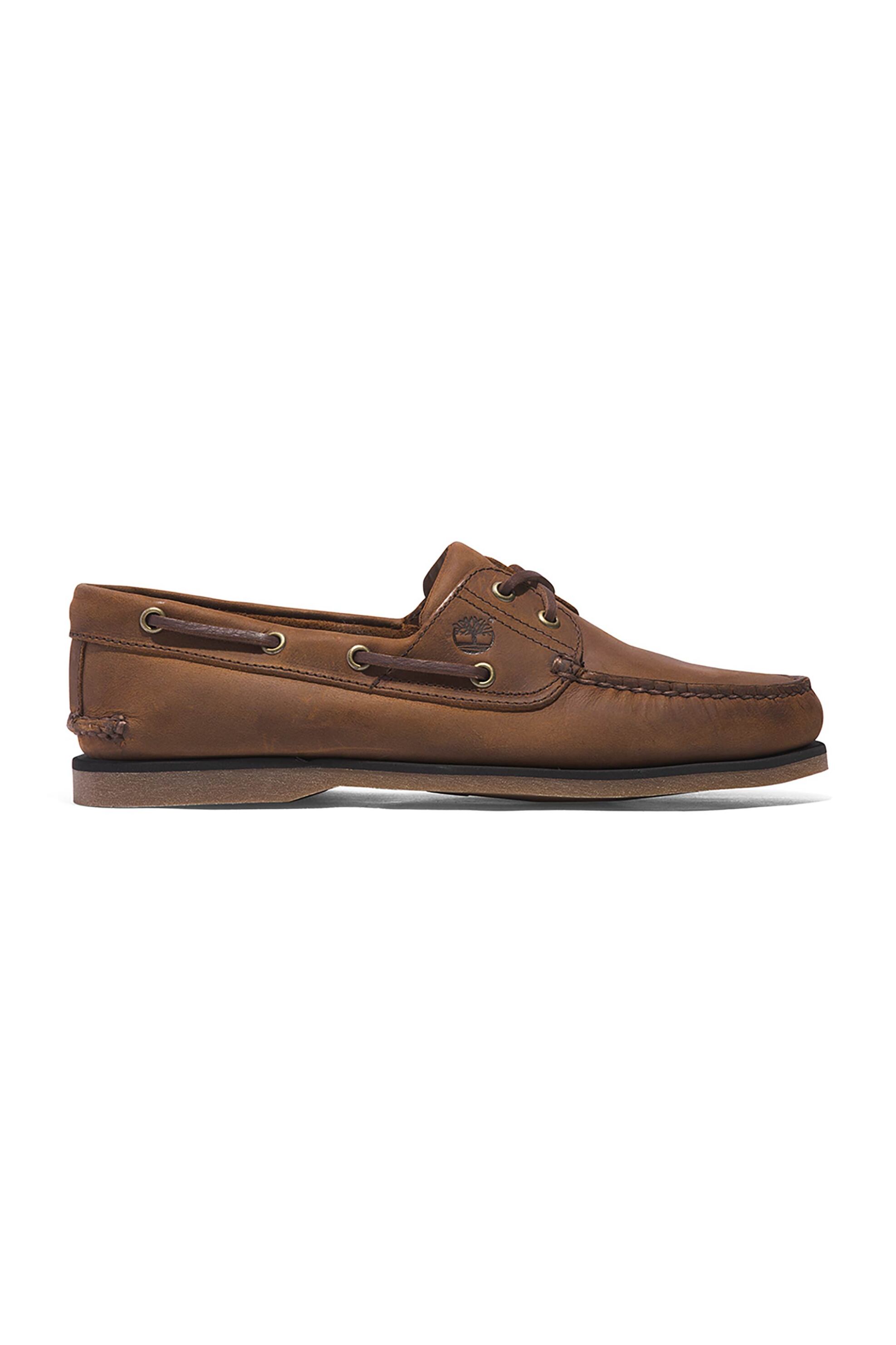 Timberland ανδρικά δερμάτινα boat shoes "Classic 2-Eye" - TB0A2FZXEM41 Καφέ