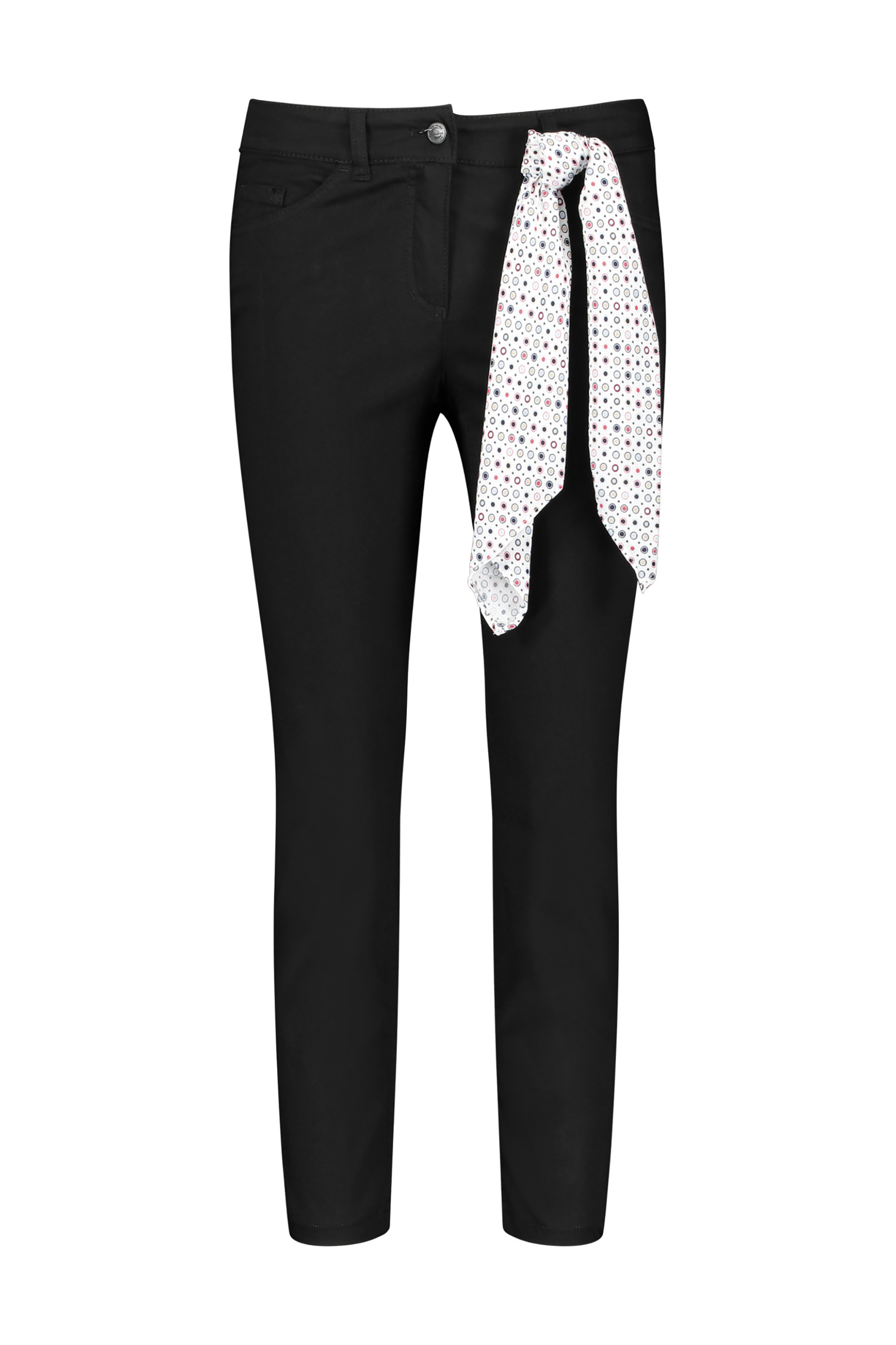 Gerry Weber Γυναικείo Τζην Παντελόνι Cropped Straight Fit - 92335-67813 Μαύρο