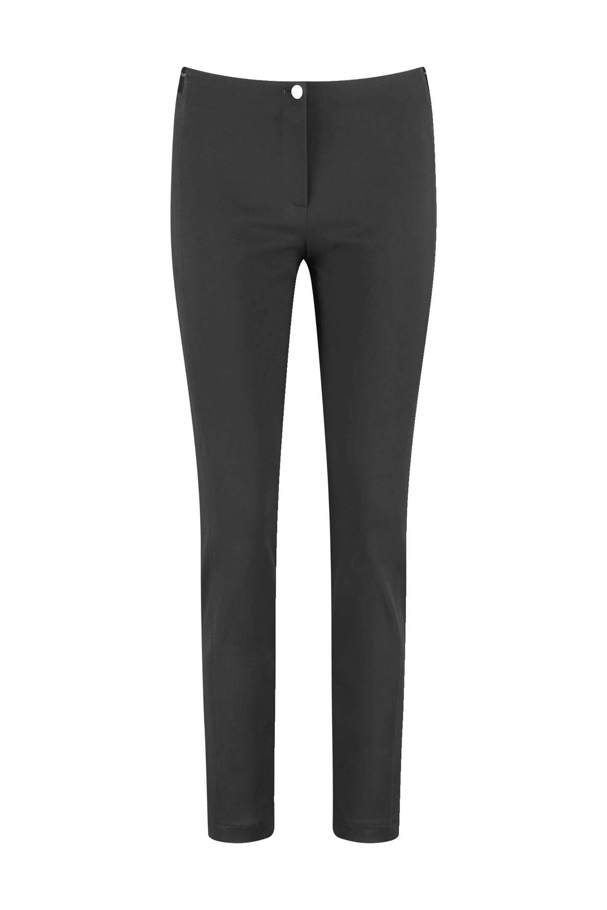 GERRY WEBER Gerry Weber γυναικείο μονόχρωμο παντελόνι cropped - 925056-66714 Μαύρο - 4