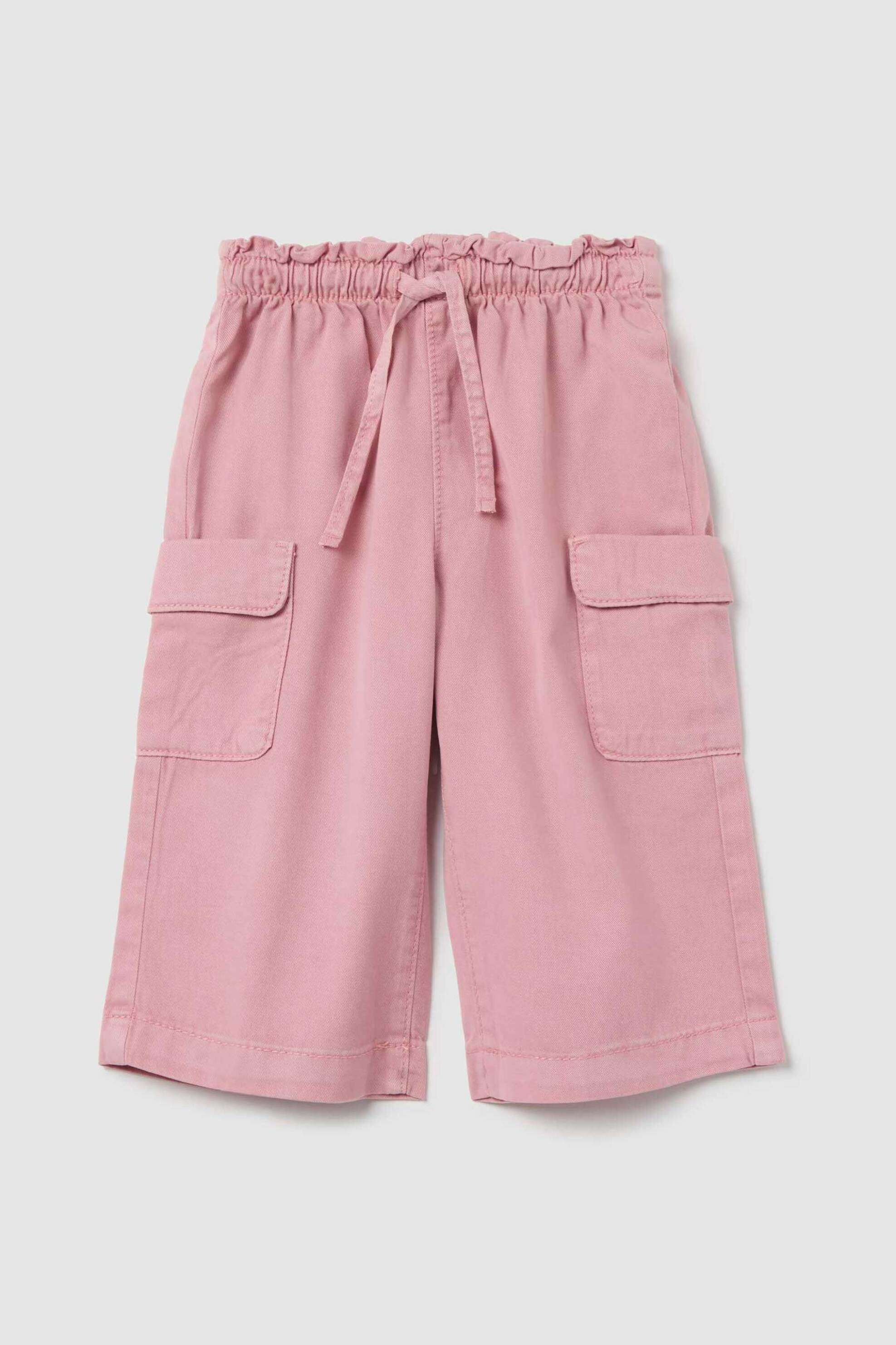 OVS KIDS OVS βρεφικό παντελόνι cargo με ελαστική μέση - 002194798 Ροζ