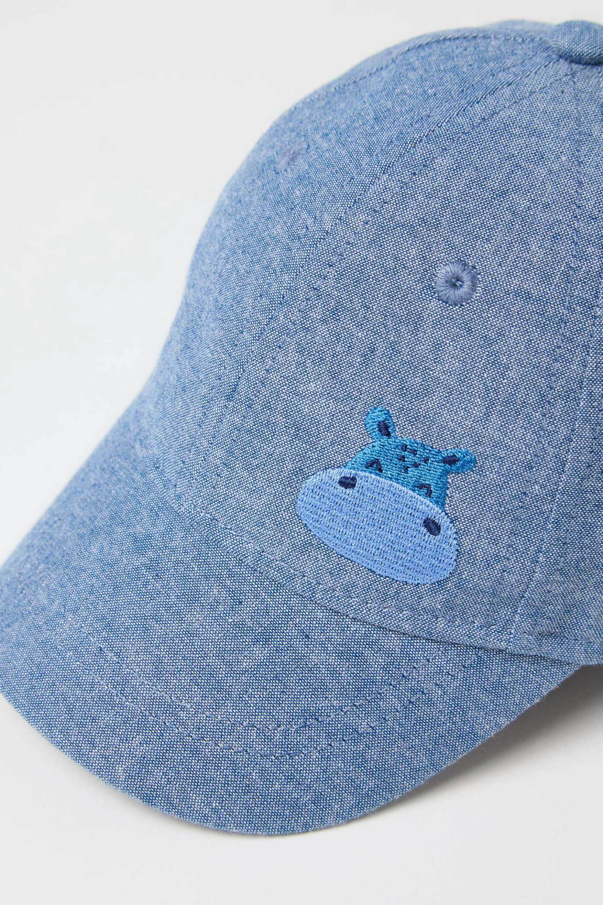 OVS βρεφικό denim καπέλο με κέντημα - 002268355 Denim Blue Ανοιχτό φωτογραφία
