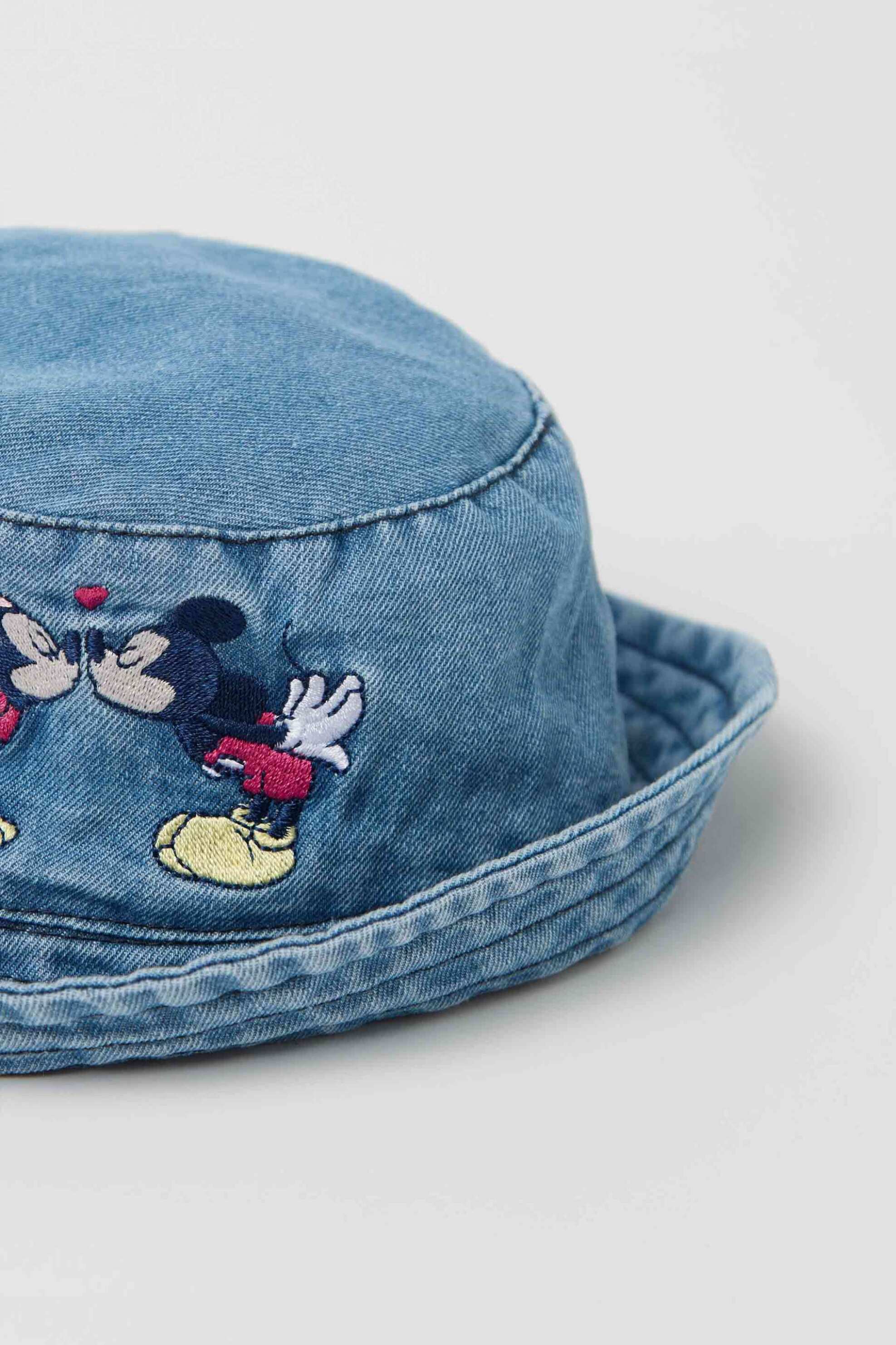 OVS βρεφικό denim καπέλο bucket με κέντημα Minnie και Mickey Mouse - 002268376 Denim Blue Ανοιχτό φωτογραφία