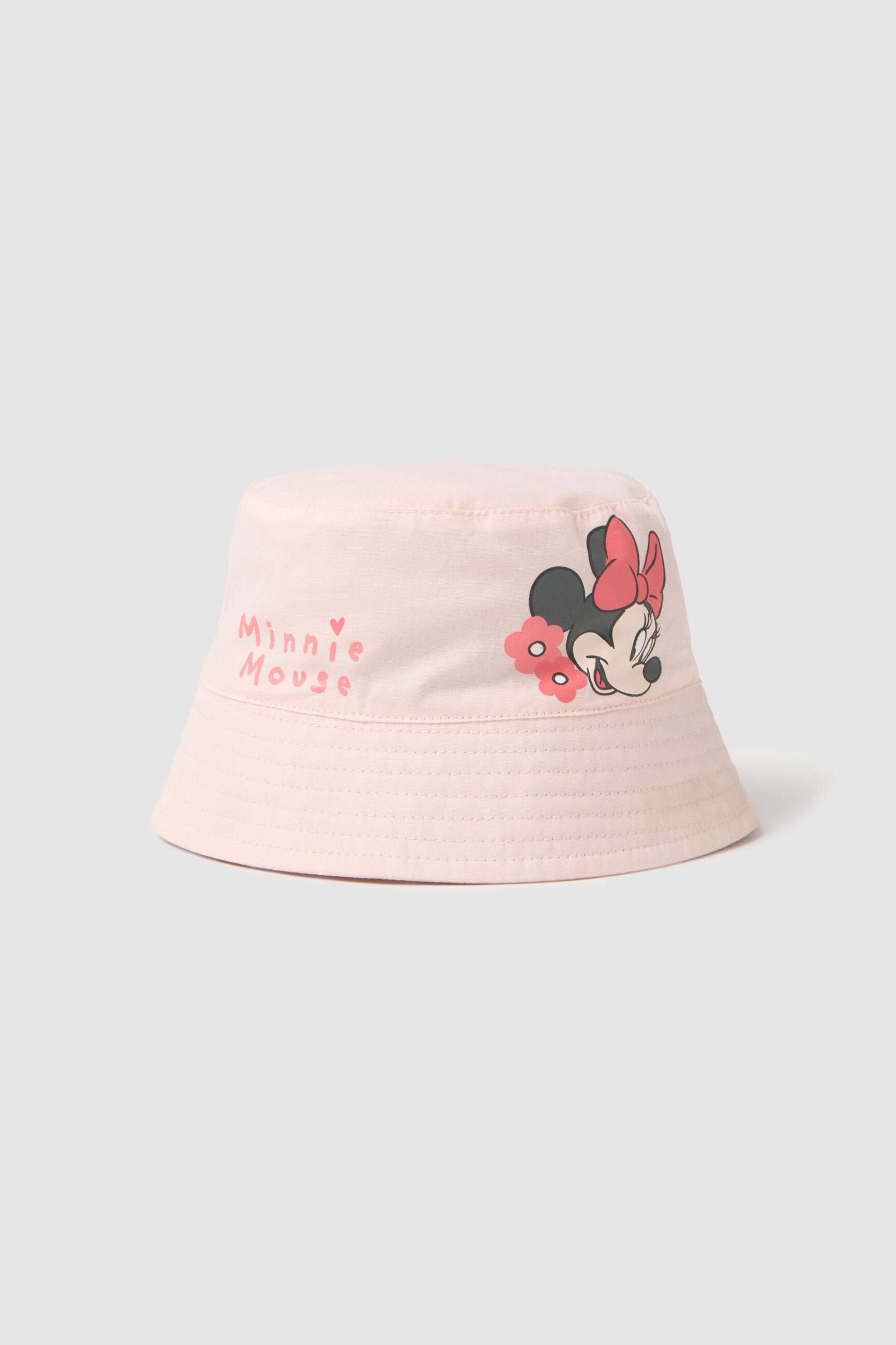 OVS βρεφικό καπέλο bucket με κέντημα Minnie Mouse - 002268379 Ροζ