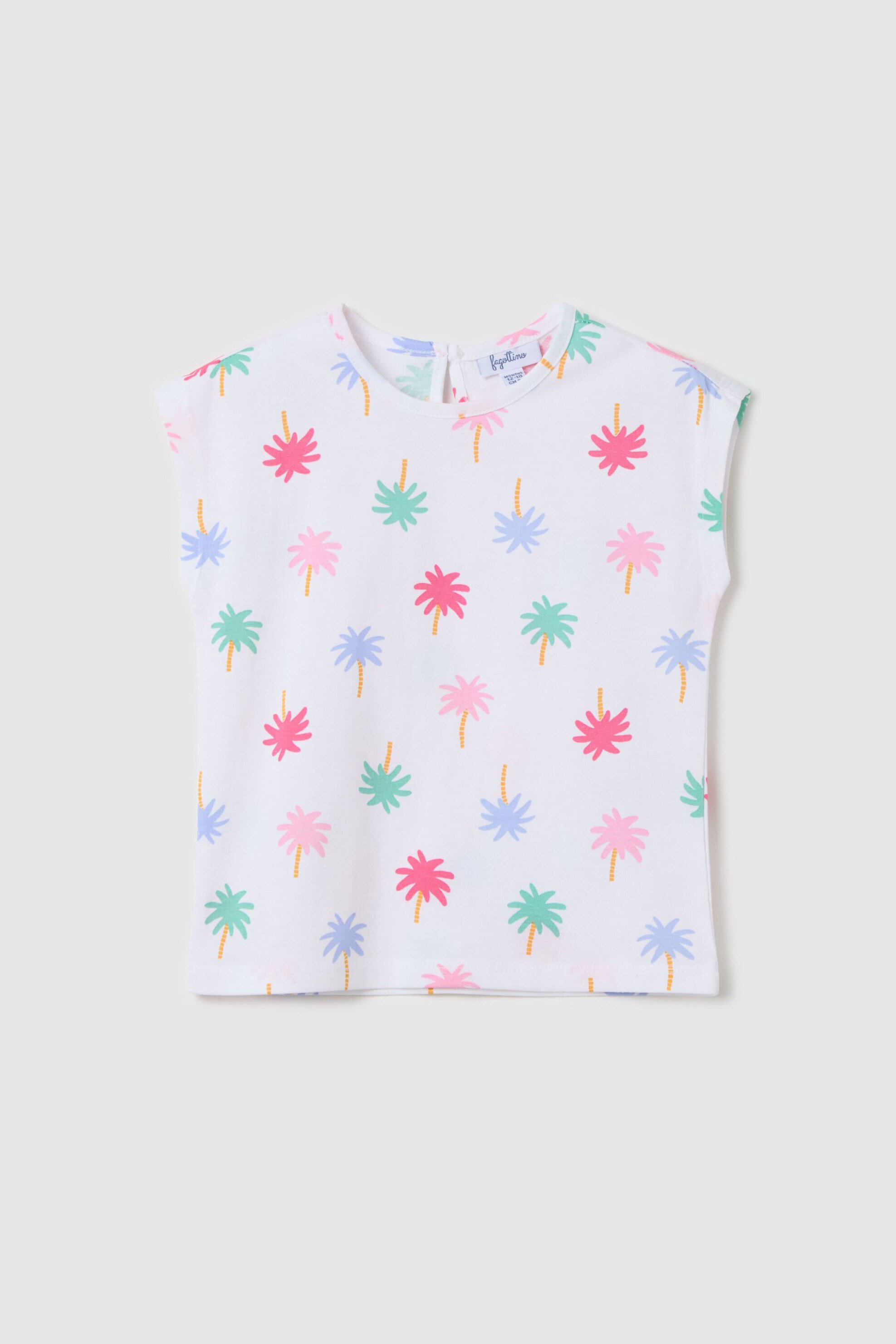 OVS βρεφική αμάνικη μπλούζα με floral print - 002361451 Λευκό