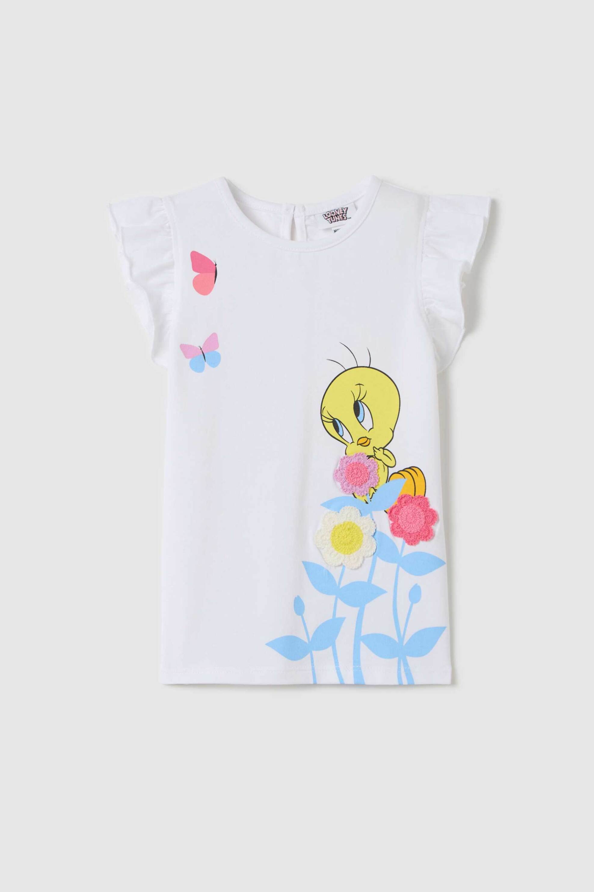 OVS βρεφική μπλούζα με Tweety print - 002364678 Λευκό