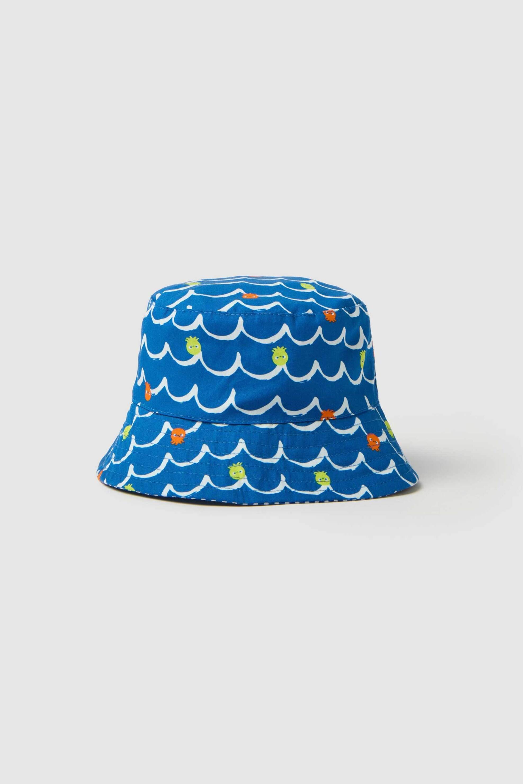 OVS βρεφικό καπέλο bucket με all-over print - 002361657 Μπλε