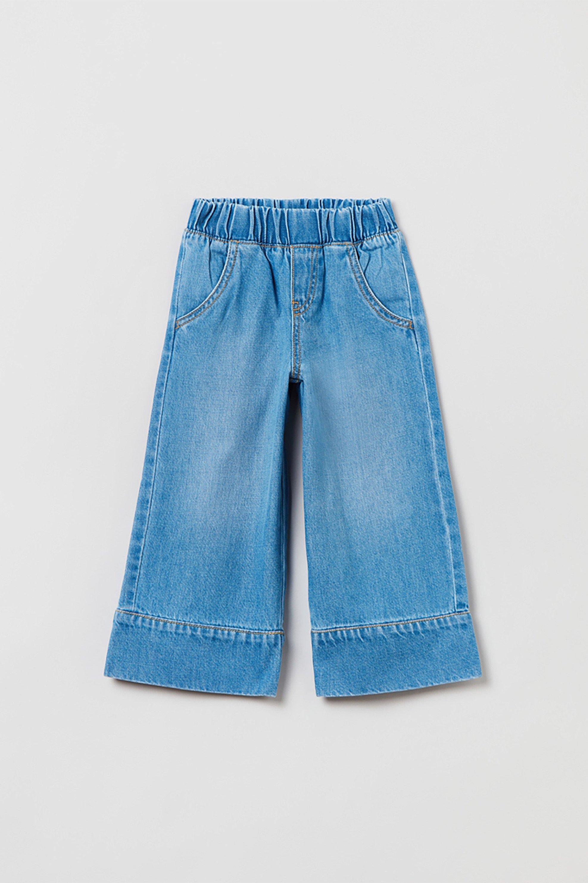 OVS KIDS OVS παιδικό τζην παντελόνι τύπου culotte μονόχρωμο με τσέπες (3-10 ετών) - 001681370 Denim Blue