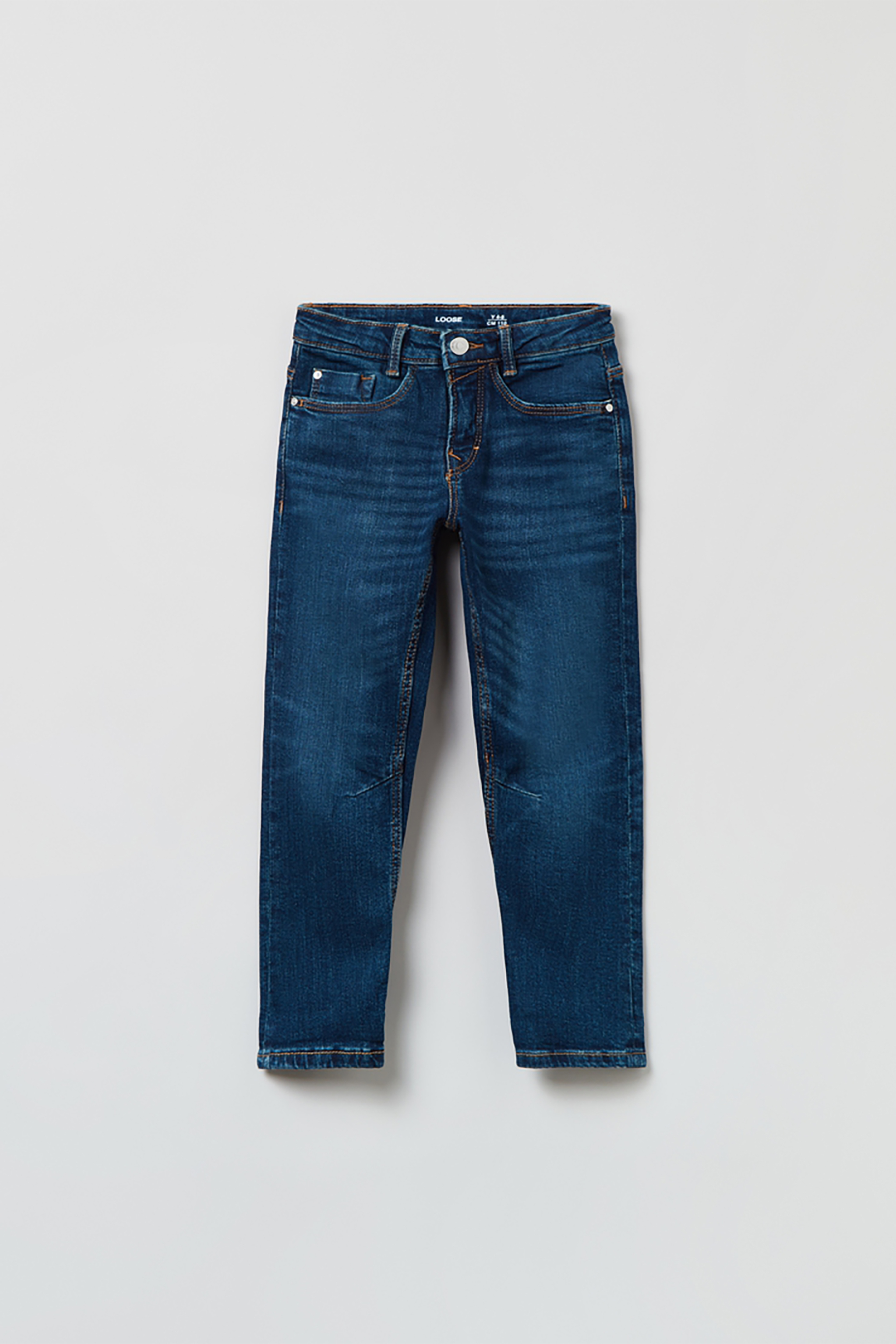 OVS παιδικό τζιν παντελόνι πεντάτσεπο Loose Fit (3-10 ετών) - 001607106 Denim Blue Σκούρο