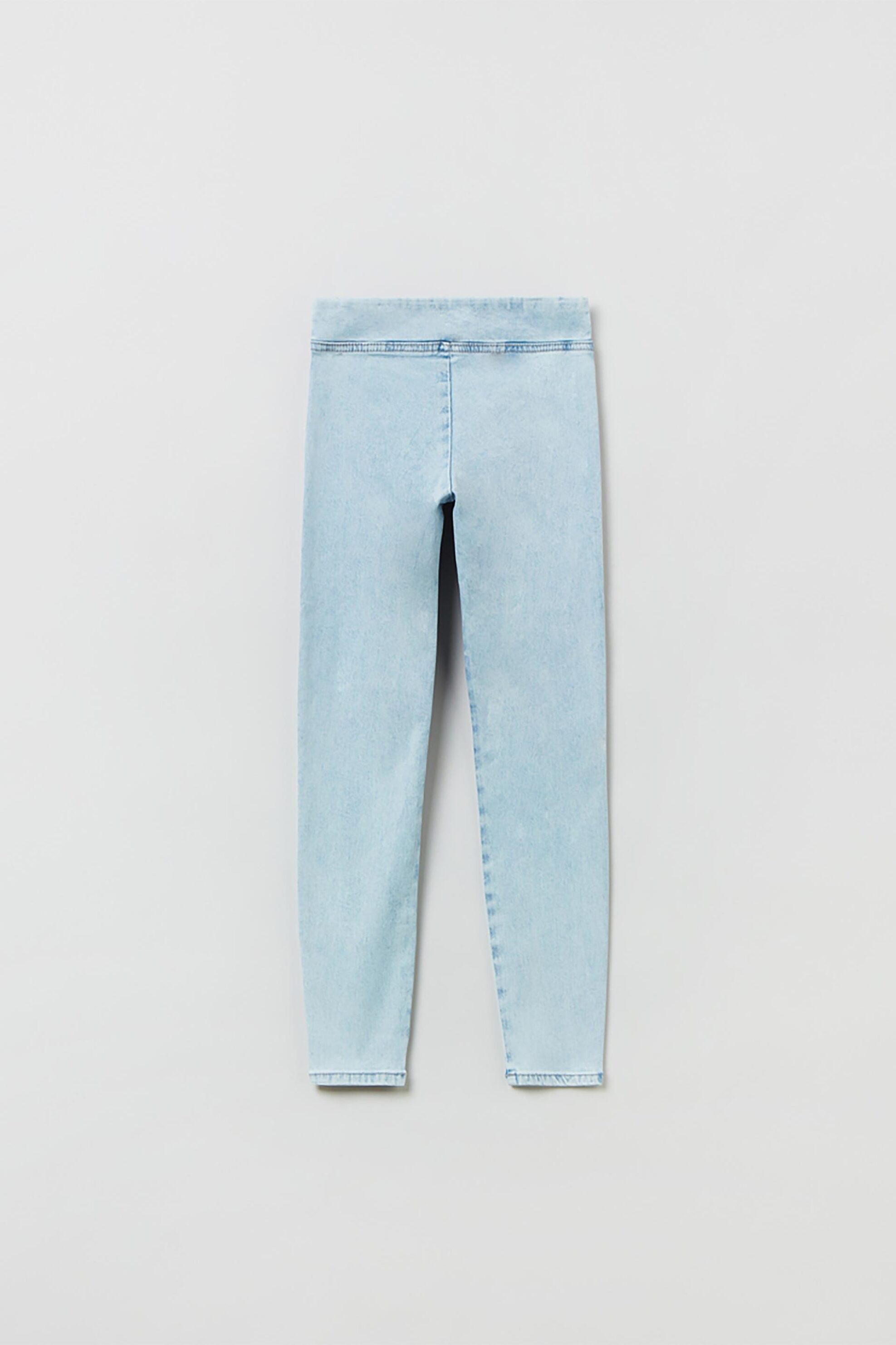 OVS παιδικό παντελόνι denim τύπου jeggings ψηλόμεσο (10-15 ετών) - 001678890 Denim Blue Ανοιχτό φωτογραφία