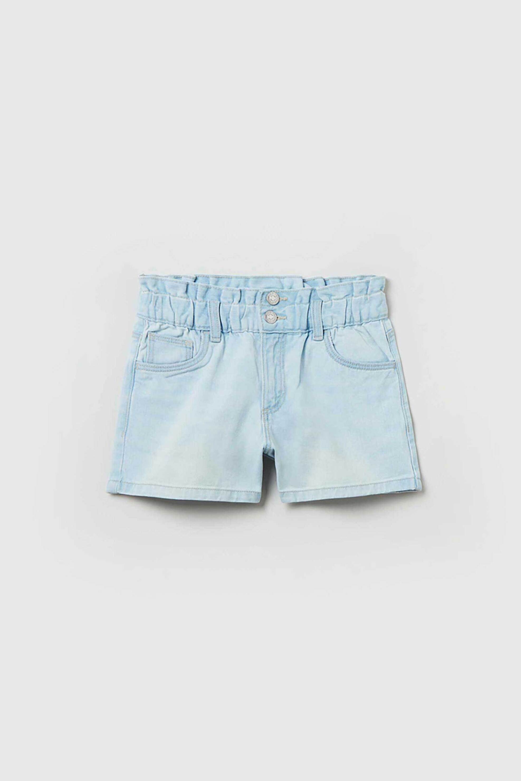 OVS παιδικό denim σορτς πεντάτσεπο με ελαστική μέση - 001763314 Denim Blue Ανοιχτό