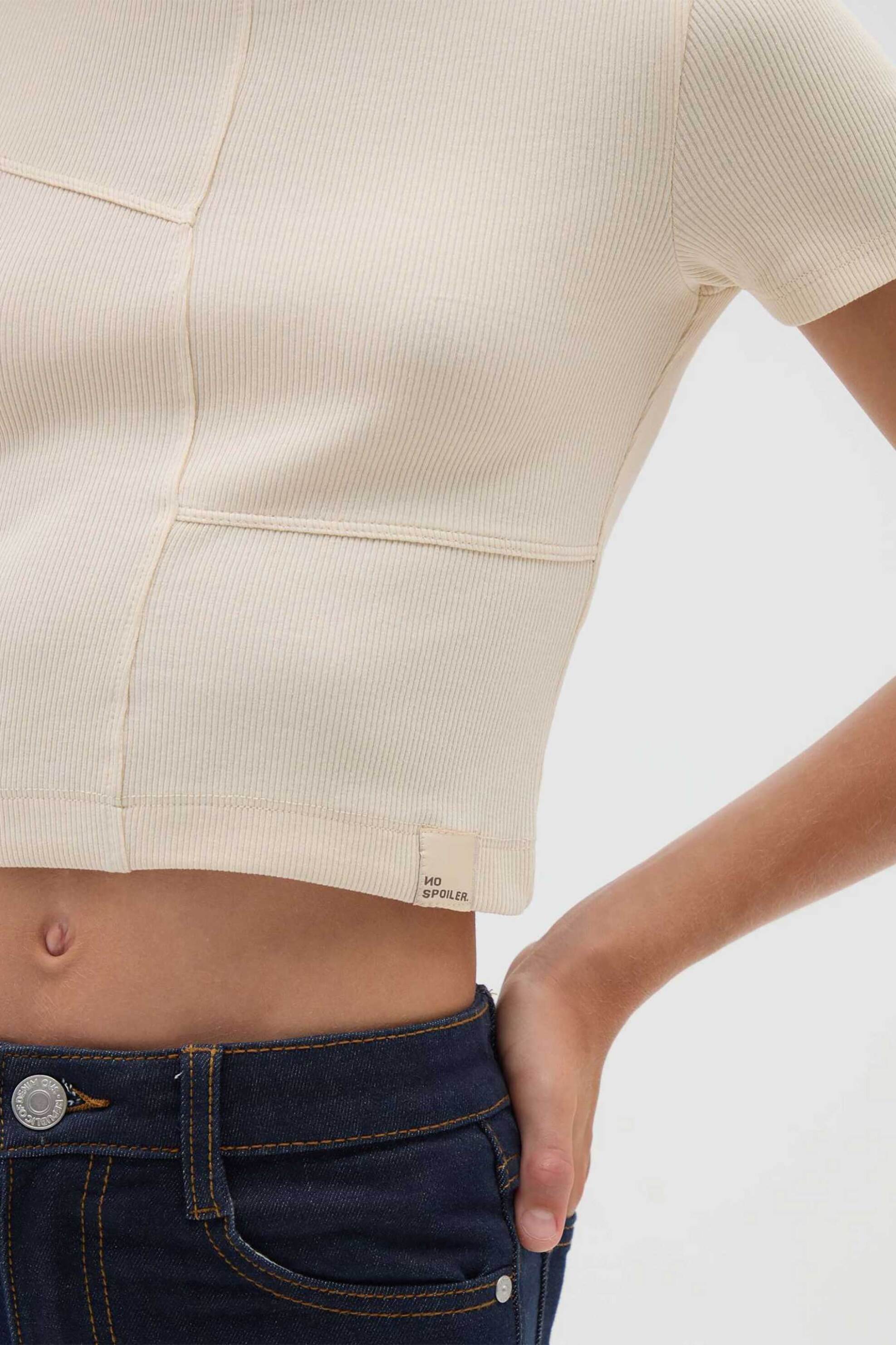 OVS παιδικό T-shirt cropped - 002415332 Ροζ φωτογραφία