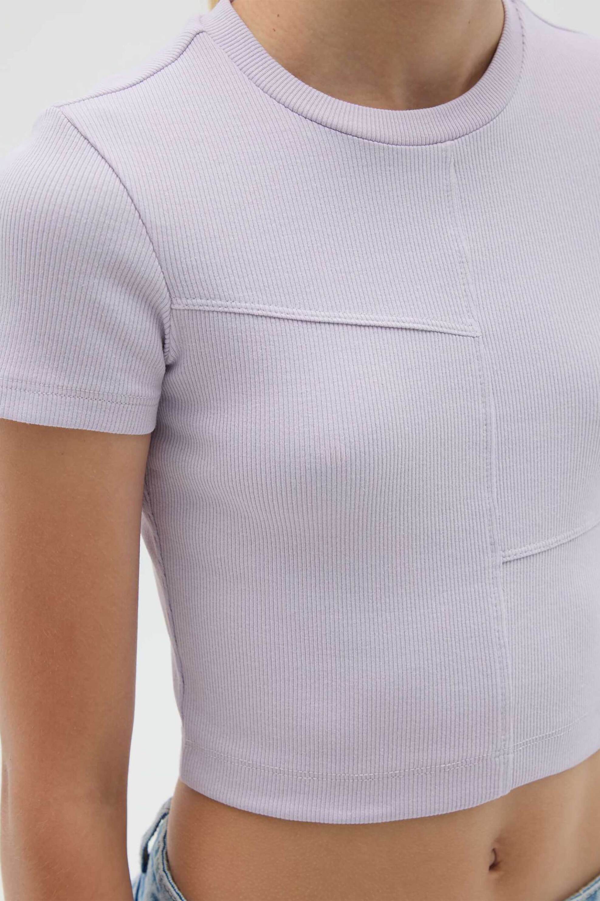 OVS παιδικό T-shirt cropped - 002415337 Λιλά φωτογραφία