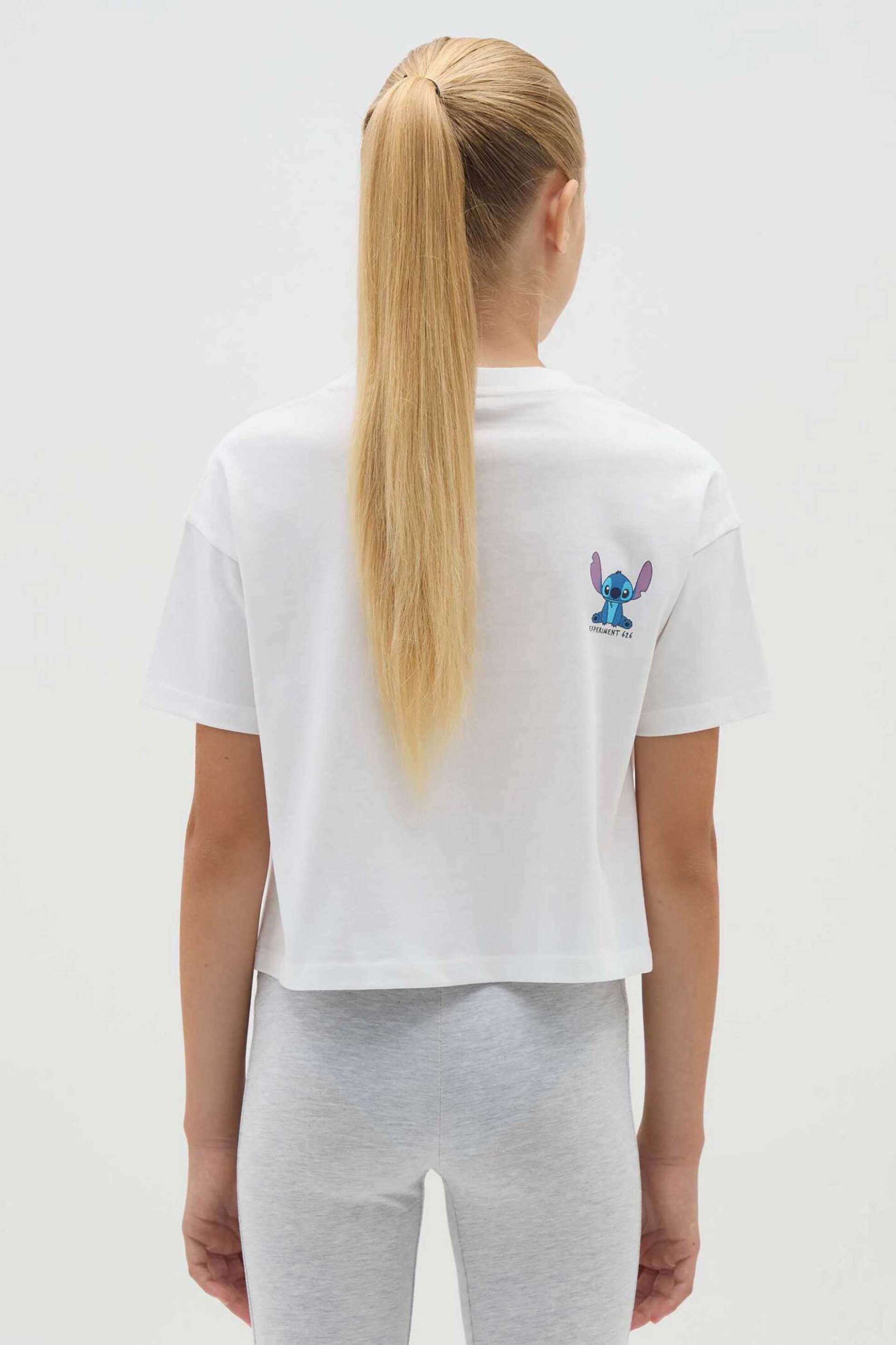 OVS παιδικό T-shirt με print "Stitch" - 002415352 Λευκό φωτογραφία