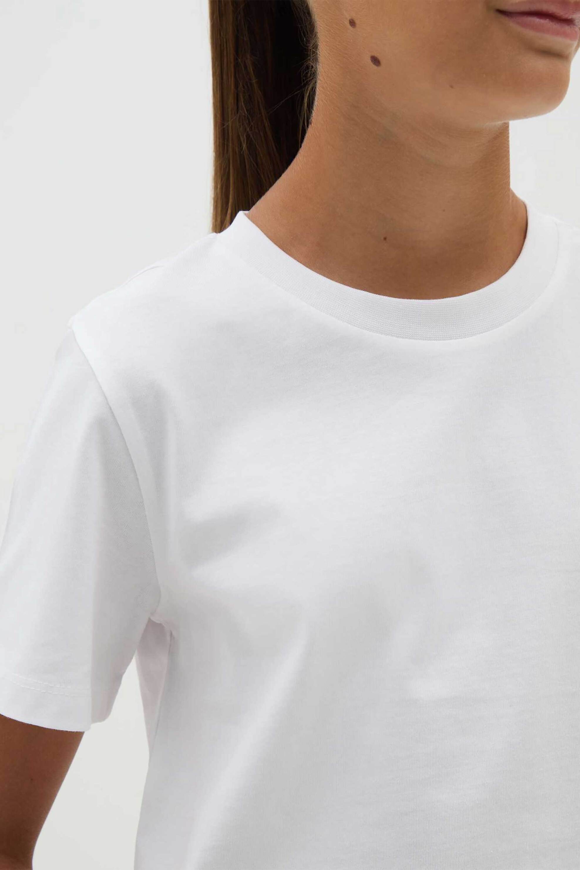 OVS παιδικό T-shirt cropped - 002438282 Λευκό φωτογραφία
