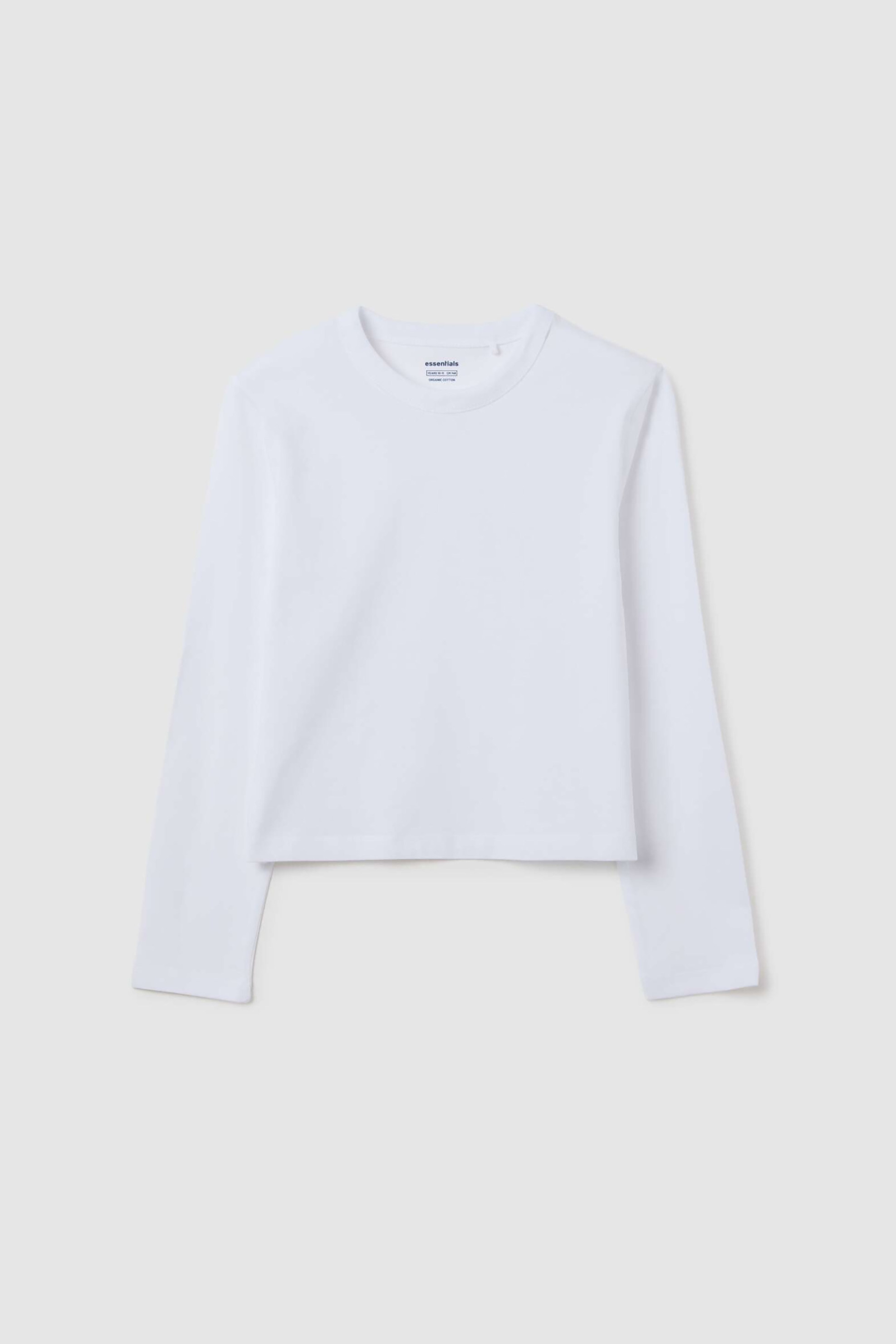 OVS παιδική μπλούζα μονόχρωμη Regular Fit - 002443683 Λευκό φωτογραφία