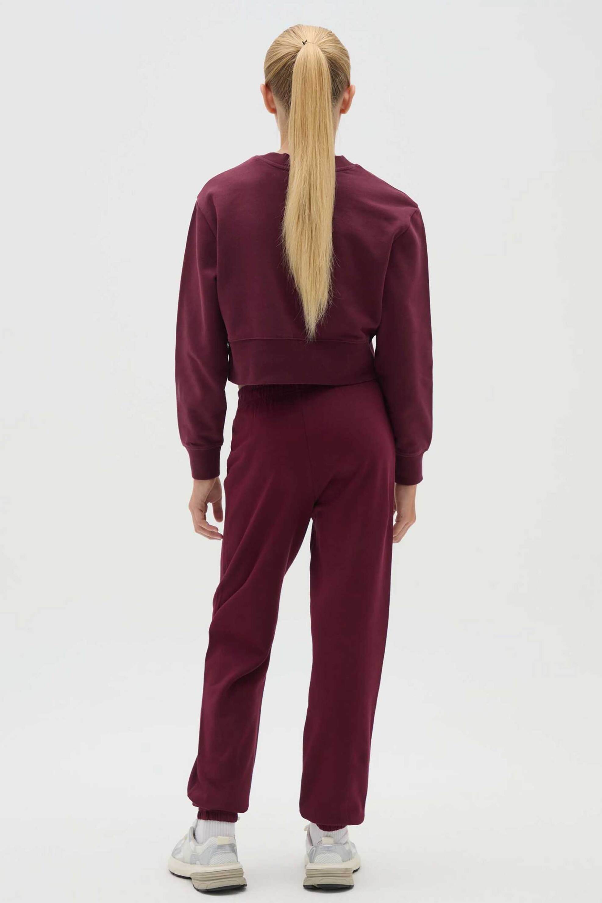 OVS παιδικό παντελόνι φόρμας με ελαστική μέση Regular Fit - 002444047 Μπορντό φωτογραφία