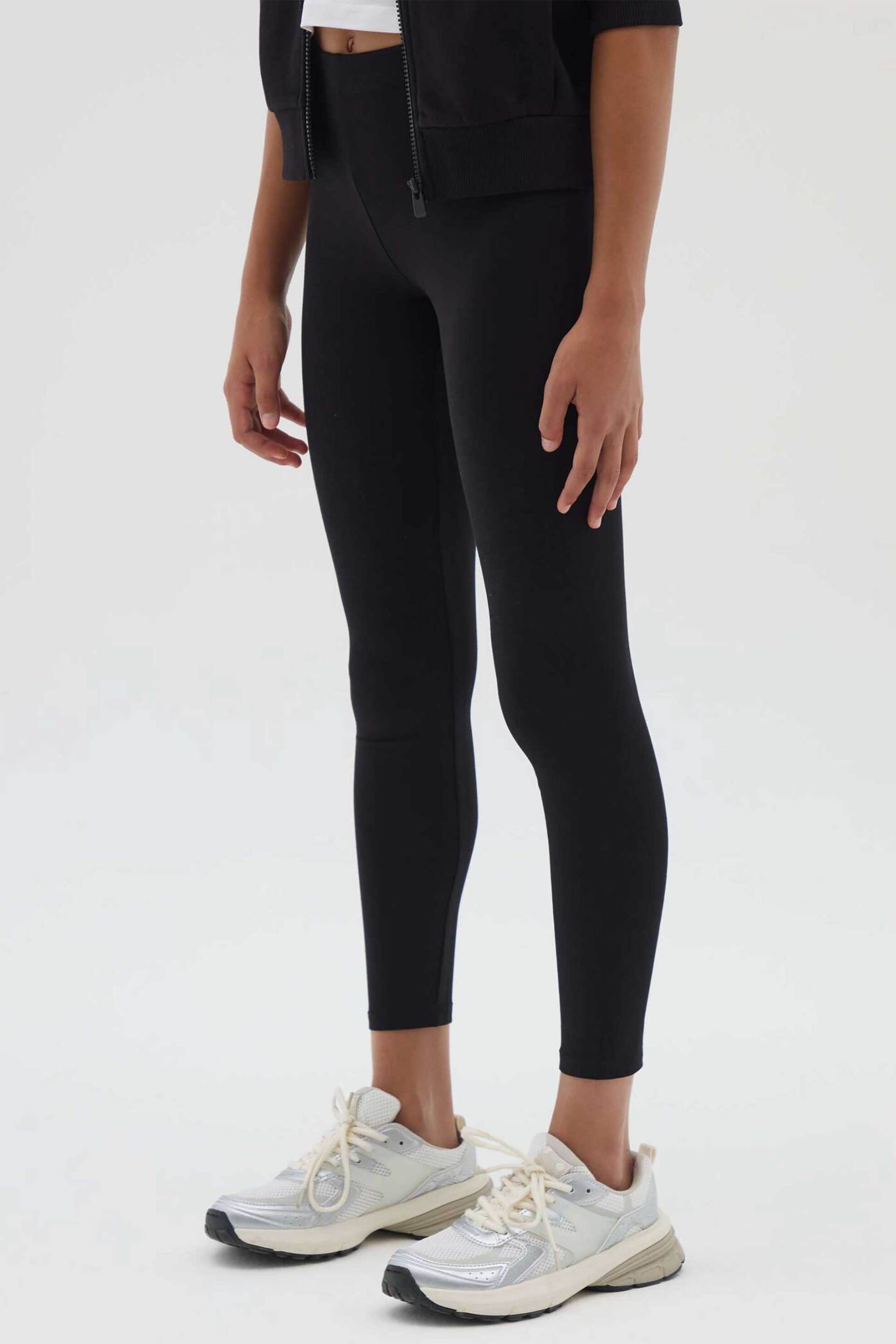 OVS παιδικό κολάν μονόχρωμο Slim Fit - 002444057 Μαύρο φωτογραφία