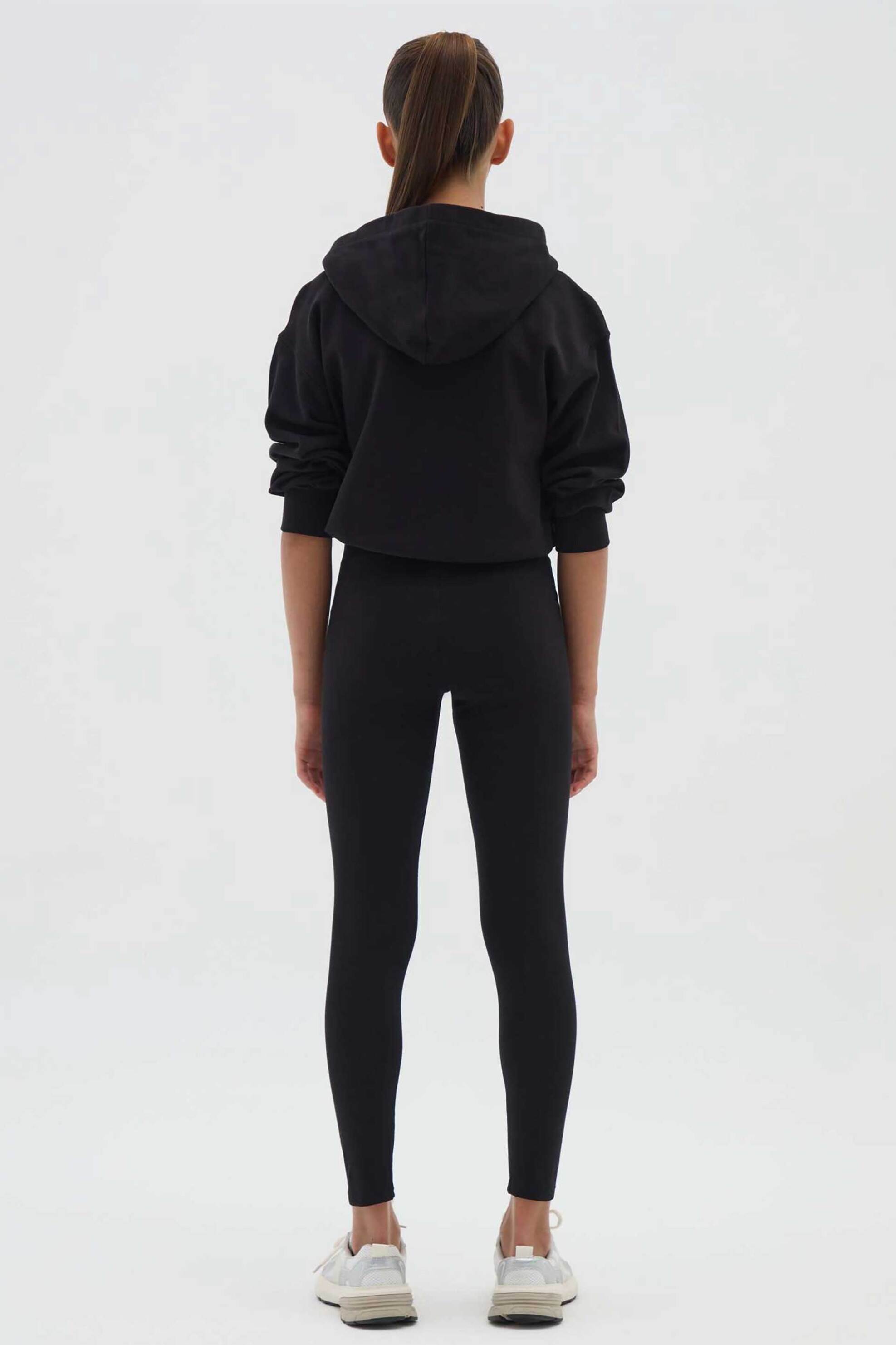 OVS παιδικό κολάν μονόχρωμο Slim Fit - 002444057 Μαύρο φωτογραφία