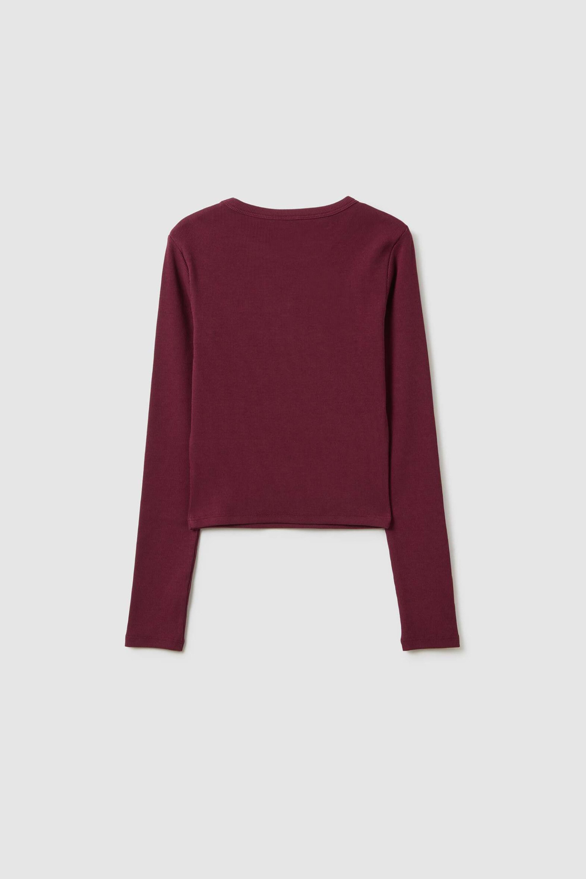 OVS παιδική μπλούζα με print Regular Fit - 002444132 Μπορντό φωτογραφία