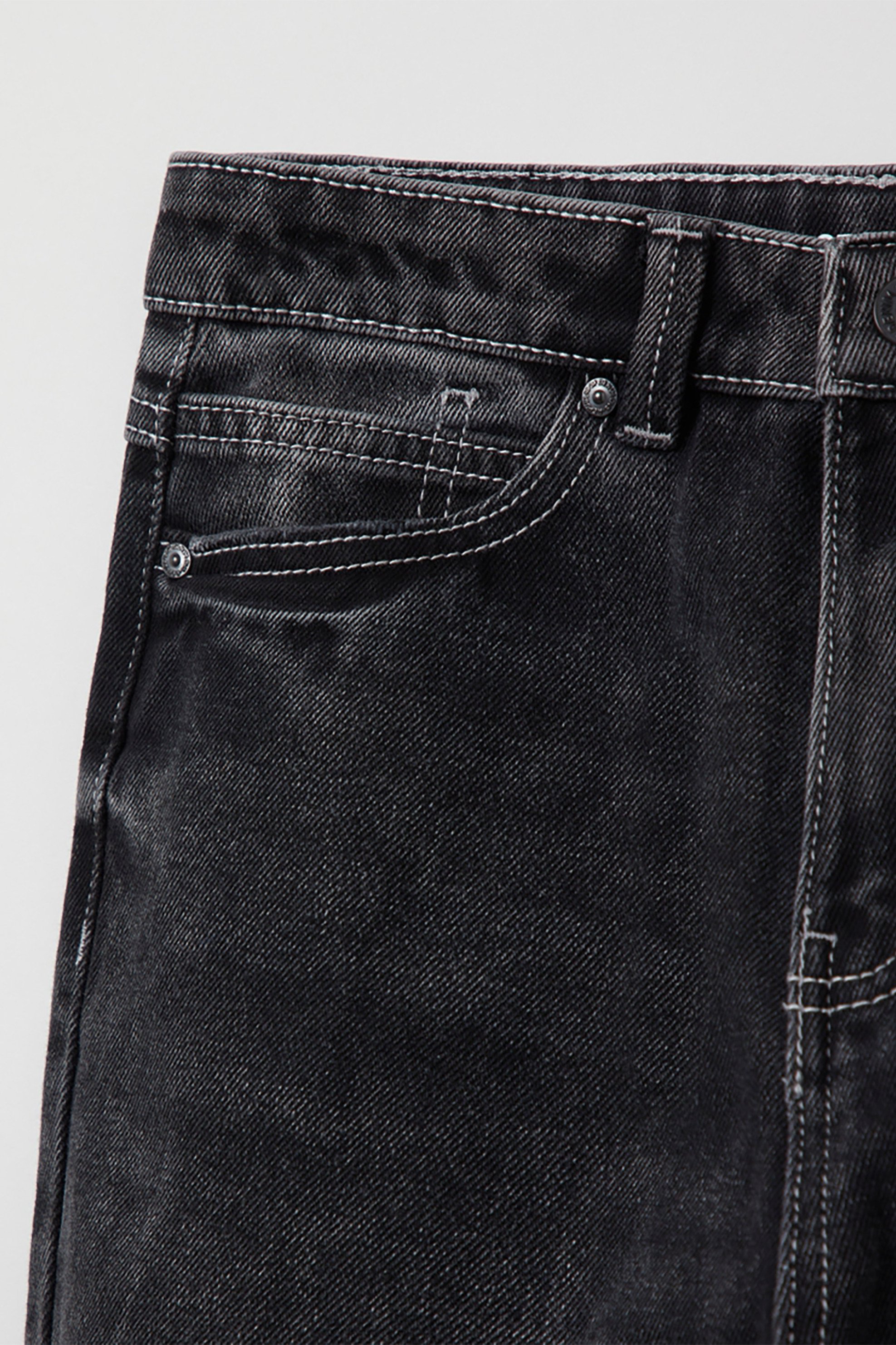 Ovs Παιδικό Τζην Παντελόνι Πεντάτσεπο Cropped Fit (10-15 Ετών) - 001681037 Μαύρο
