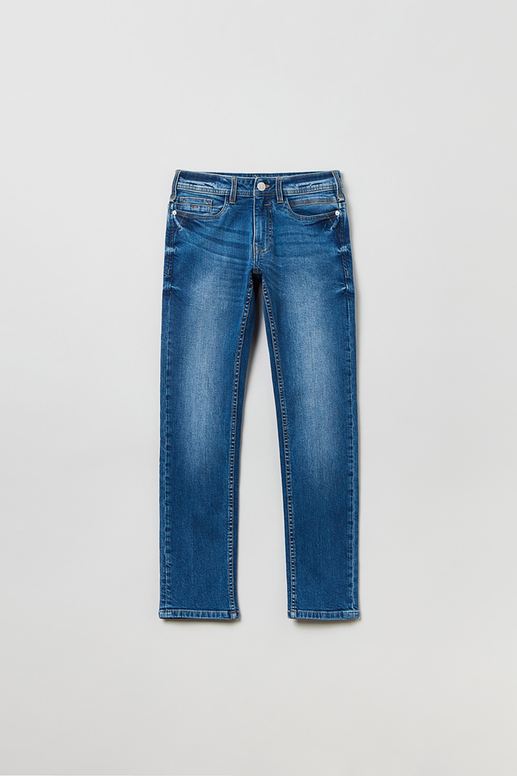 OVS παιδικό τζην παντελόνι πεντάτσεπο Slim Fit (10-15 ετών) - 001704830 Denim Blue